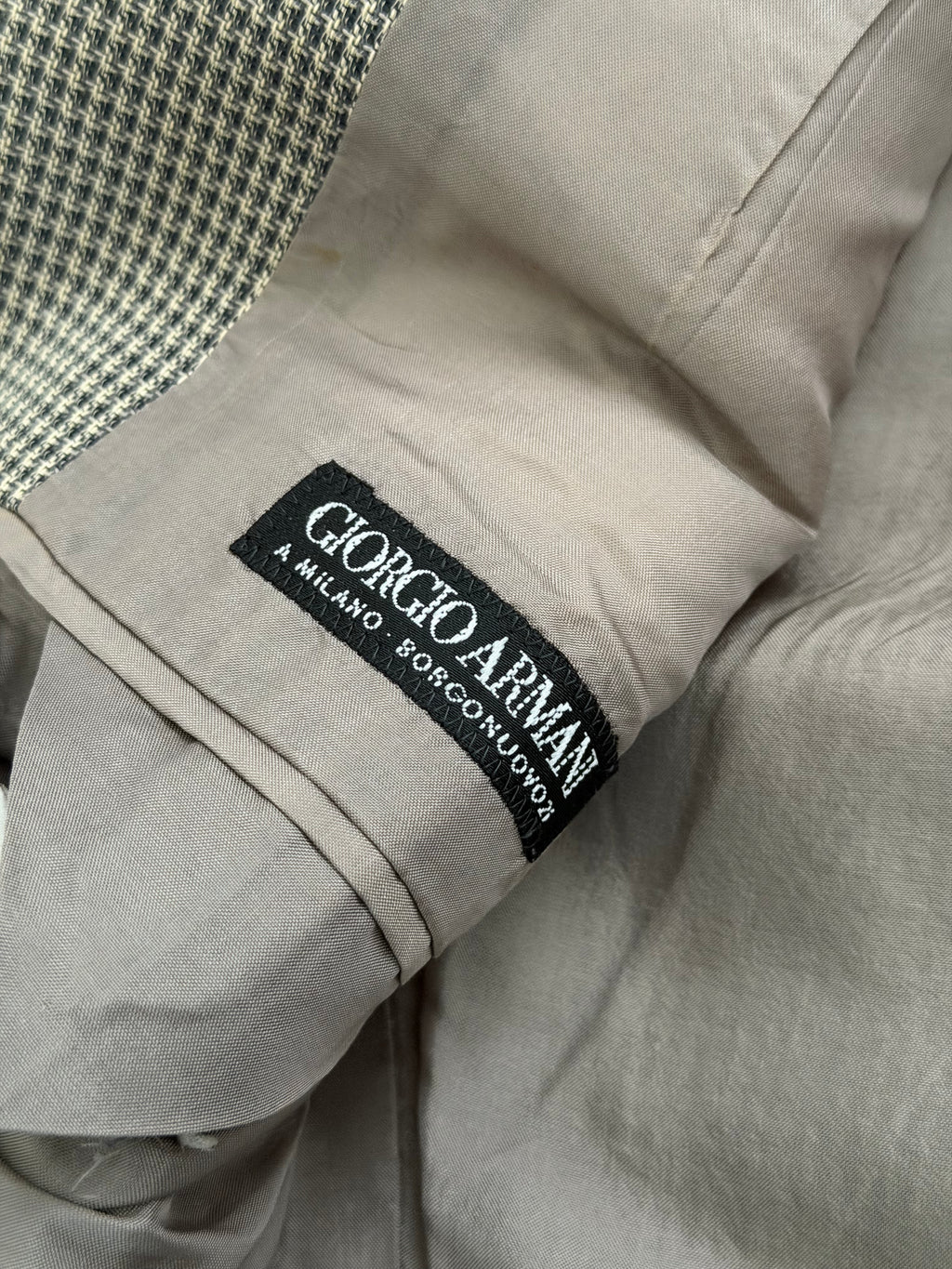 Giorgio Armani Black Label 1998 Rolled 3B Textured Cotton Rayon Sport Jacket Blazer  - Size M