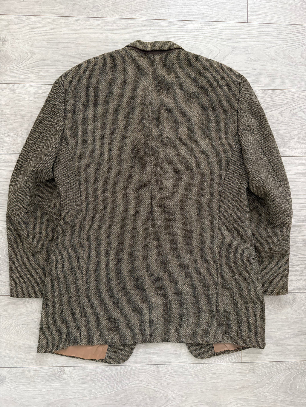 Giorgio Armani 1980s 3B Textured Wool Brown Sport Jacket Blazer  - Size L