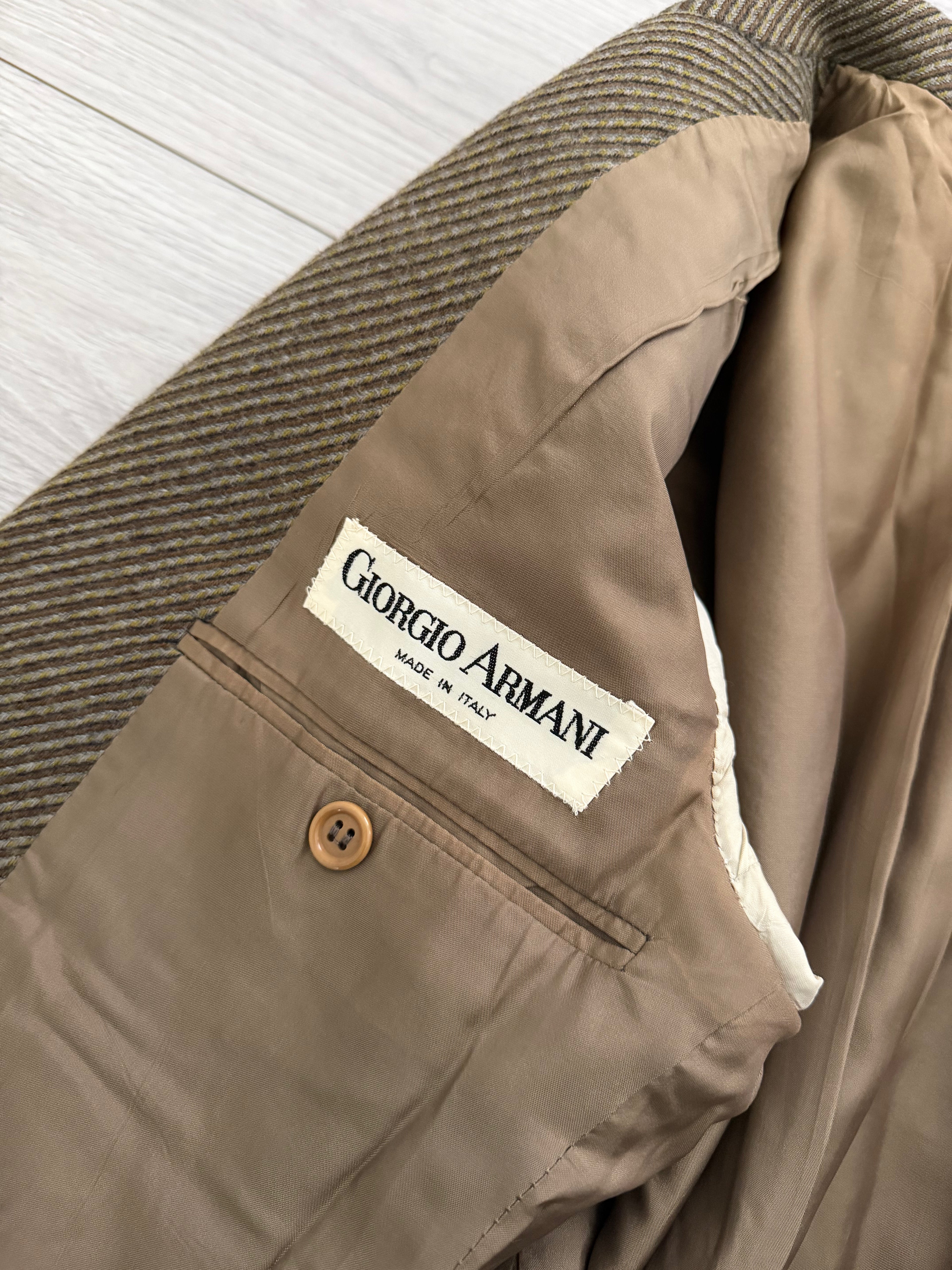 Giorgio Armani 1970s 2B Textured Twill Sport Jacket Blazer  - Size XS