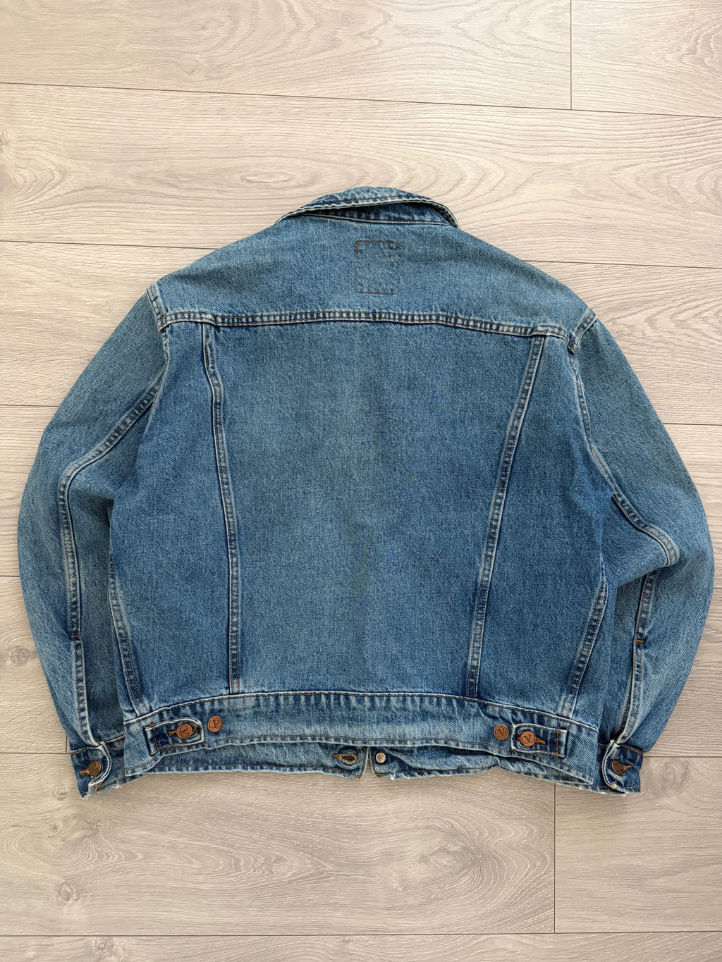 Valentino 1980s Denim Trucker Jacket - Size L