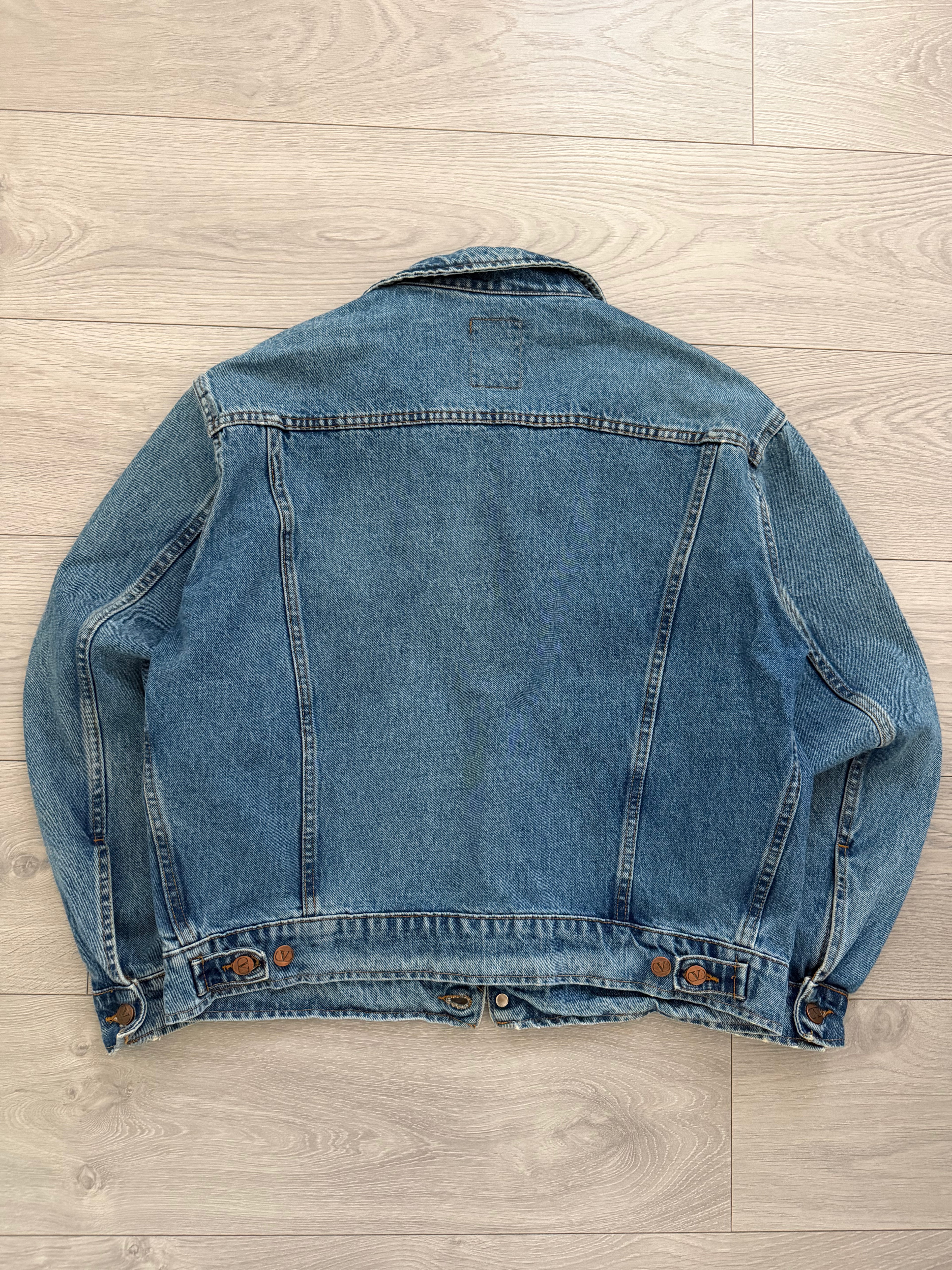 Valentino 1980s Denim Trucker Jacket - Size L