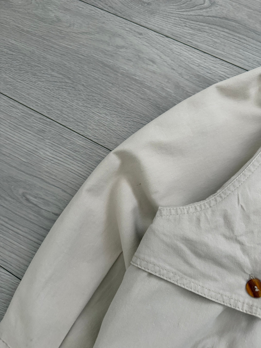 1990s Vintage Pleat Flap Cotton Swing Jacket - Size M