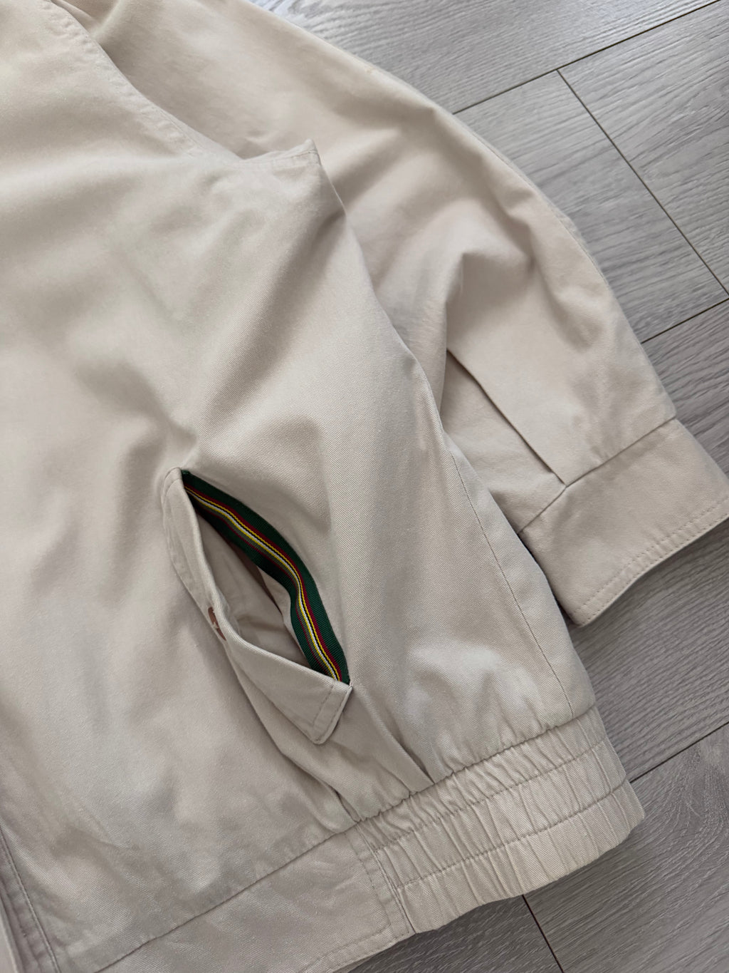 1990s Vintage Pleat Flap Cotton Swing Jacket - Size M
