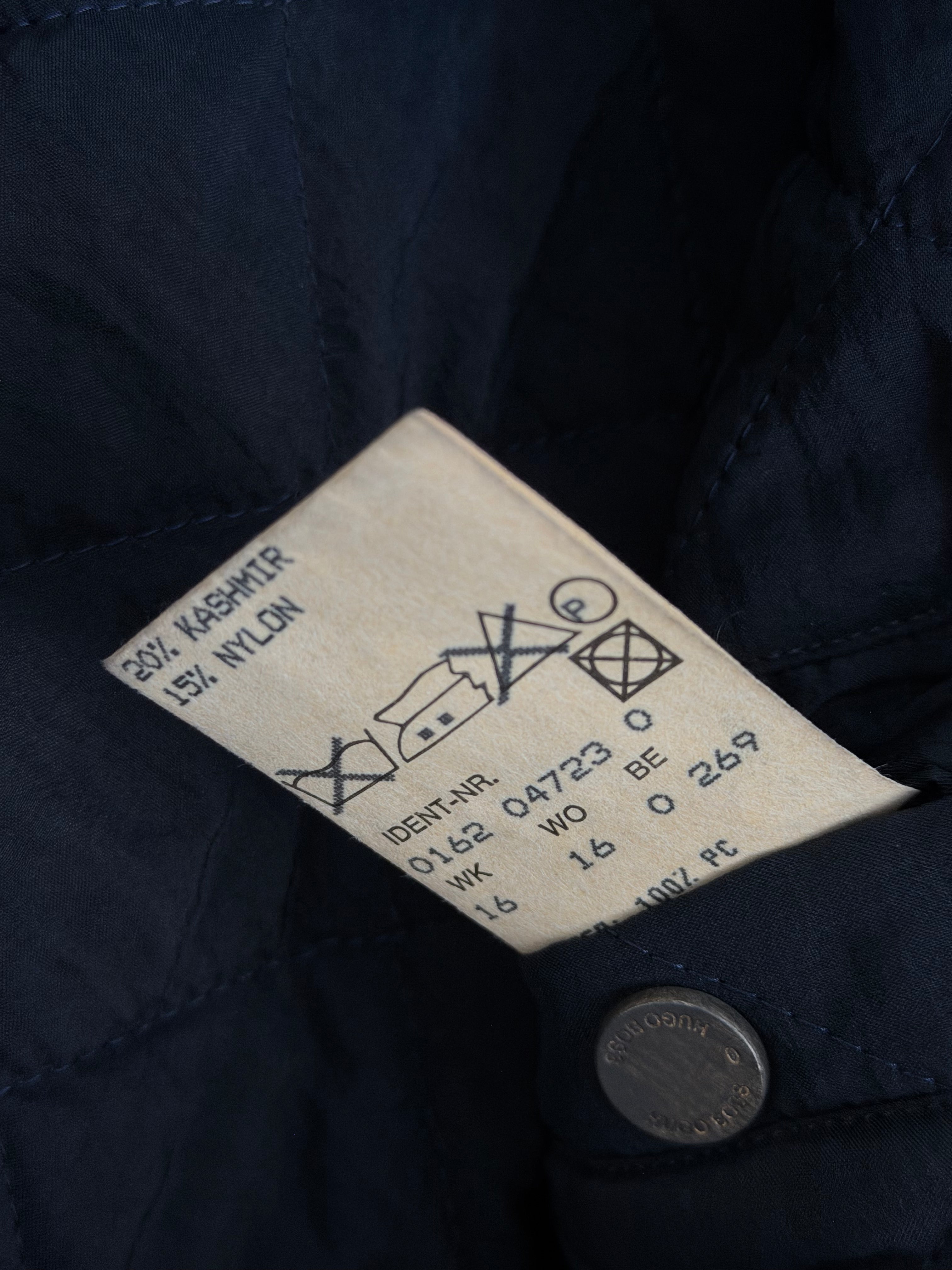 Hugo Boss 1980s Wool Cashmere Camel Brown Bomber Jacket - Size L