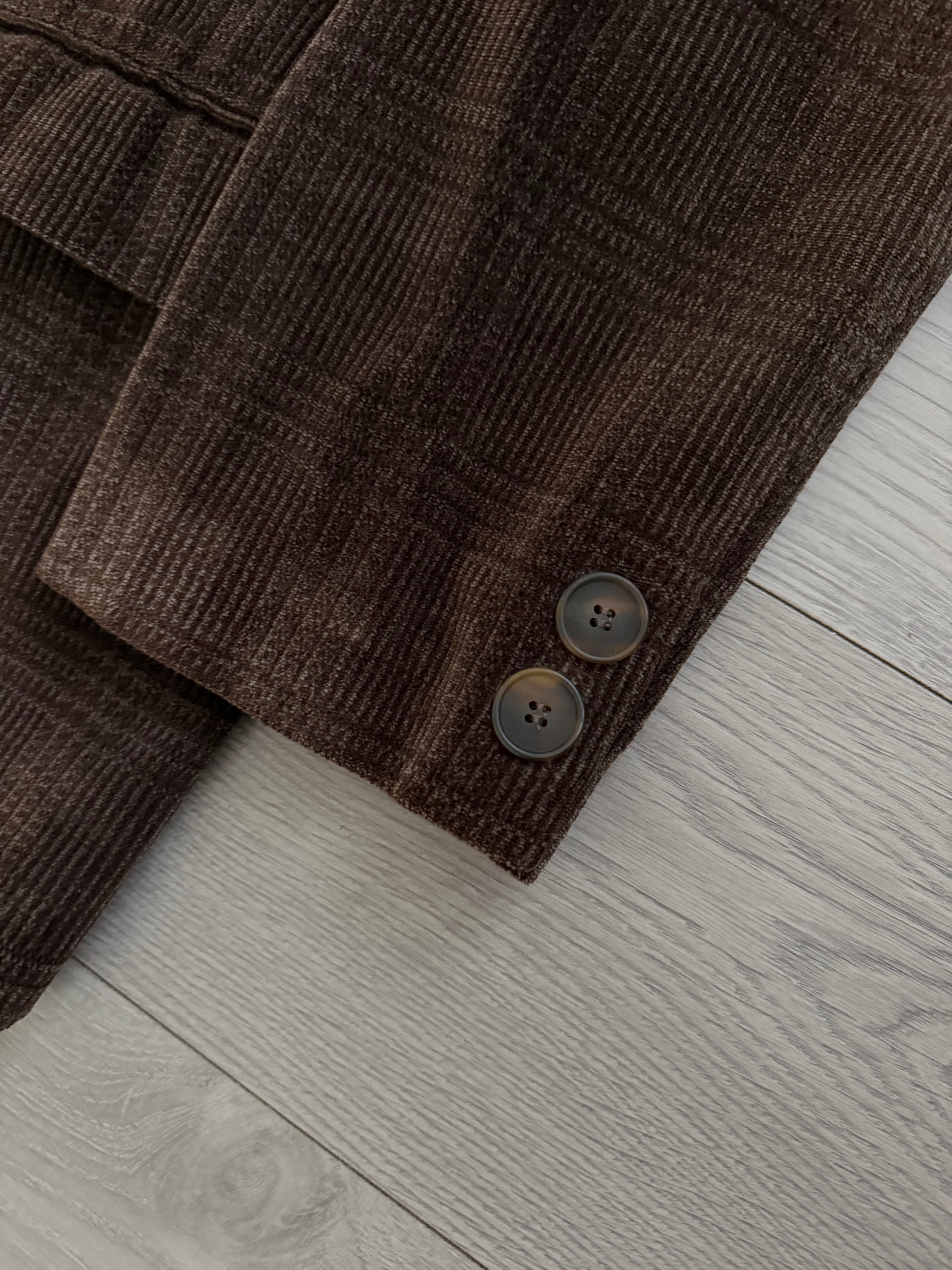 Giorgio Armani 1980s 2B Cotton Corduroy Sport Jacket Blazer Brown - Size M