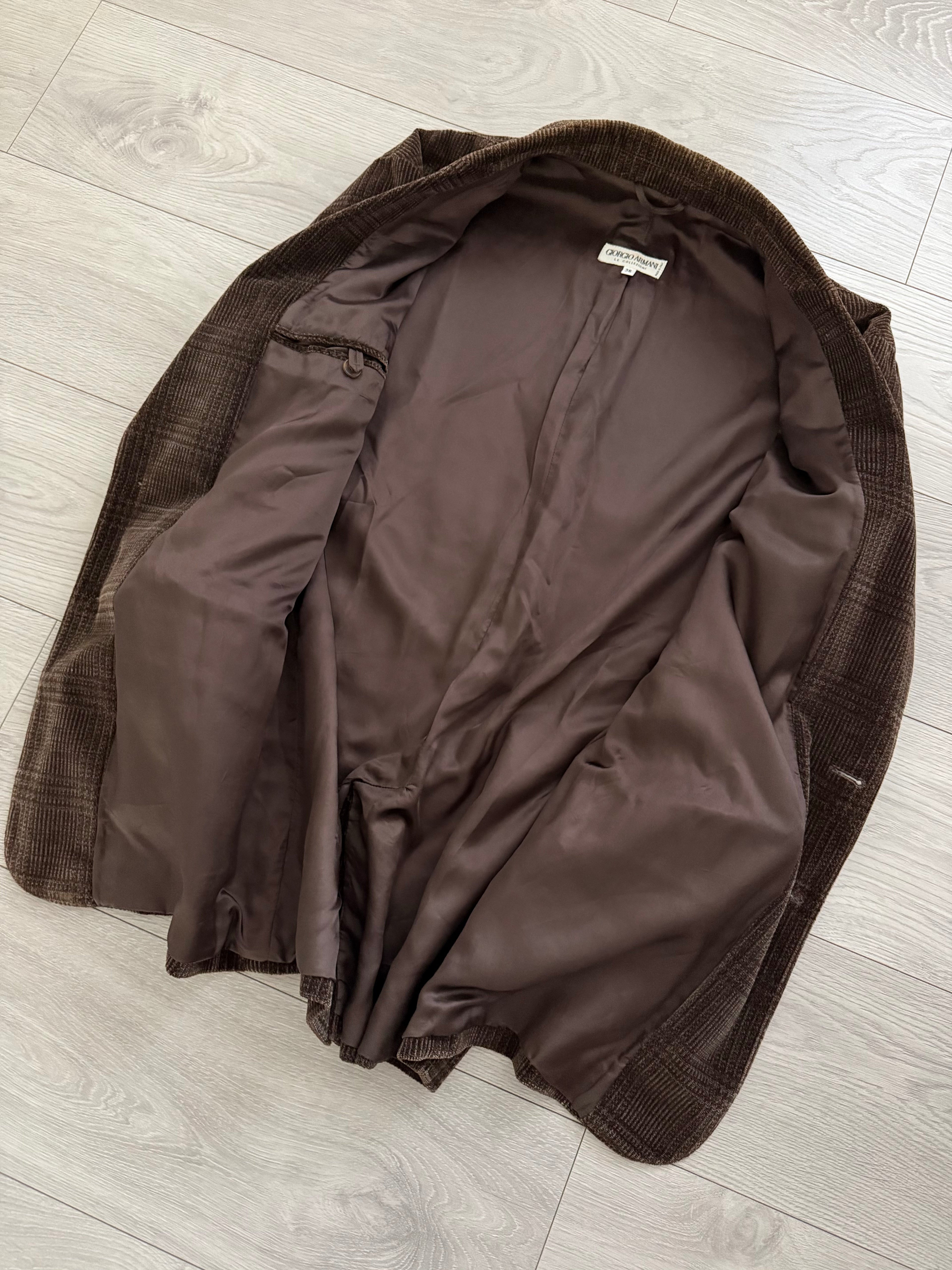 Giorgio Armani 1980s 2B Cotton Corduroy Sport Jacket Blazer Brown - Size M
