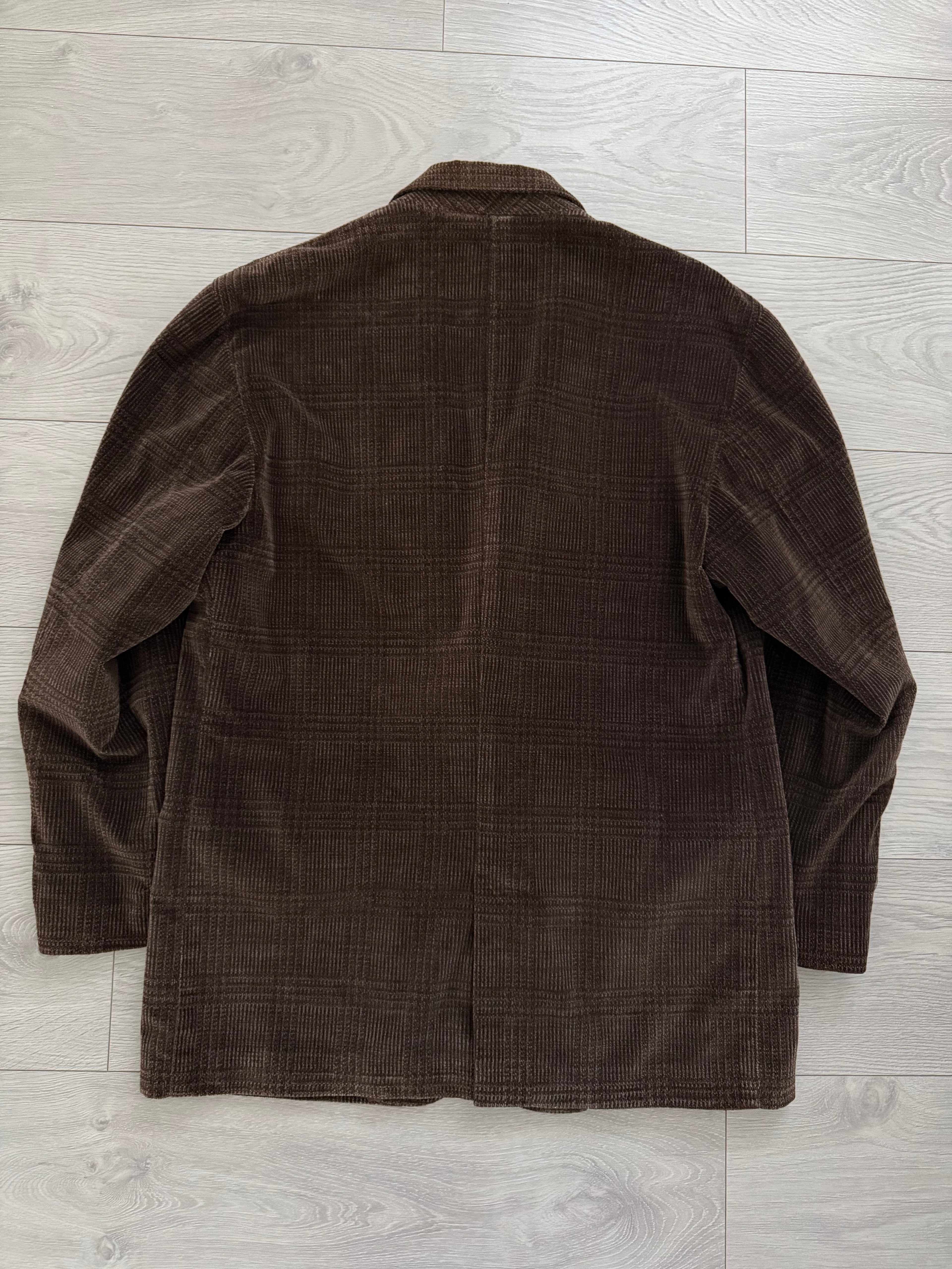 Giorgio Armani 1980s 2B Cotton Corduroy Sport Jacket Blazer Brown - Size M