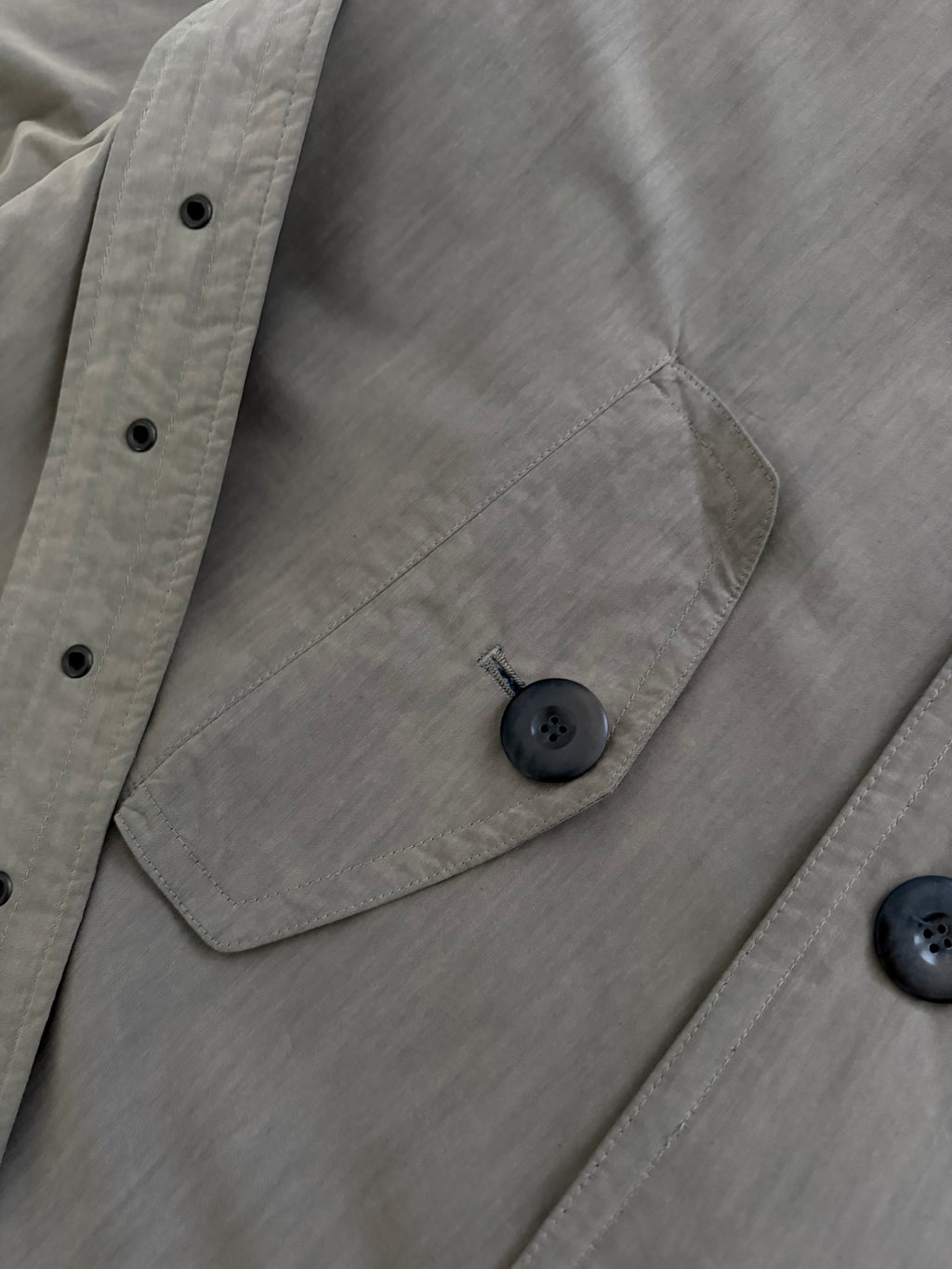 Hugo Boss 1980s Padded Belted Long Power Trench Coat Heathered Mushroom Taupe - Size XL