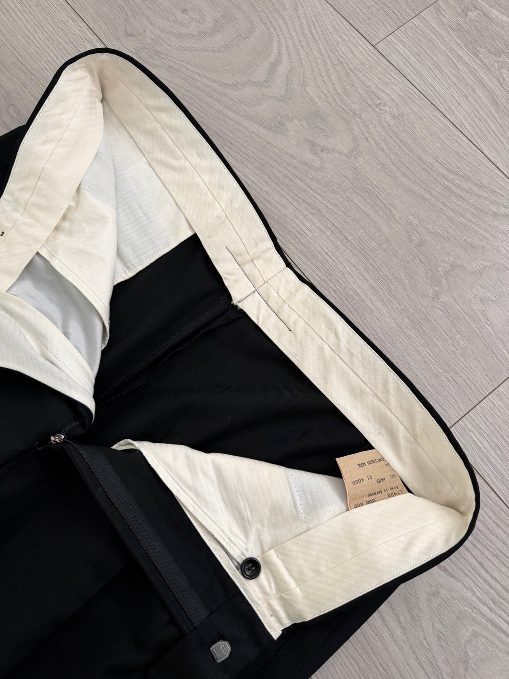 Armani Mani 1980s Tuxedo Peaked Lapel Double Breasted Jacket & Hugo Boss 1980s Pleated Tuxedo Pants - Size XXL Jacket / 38"