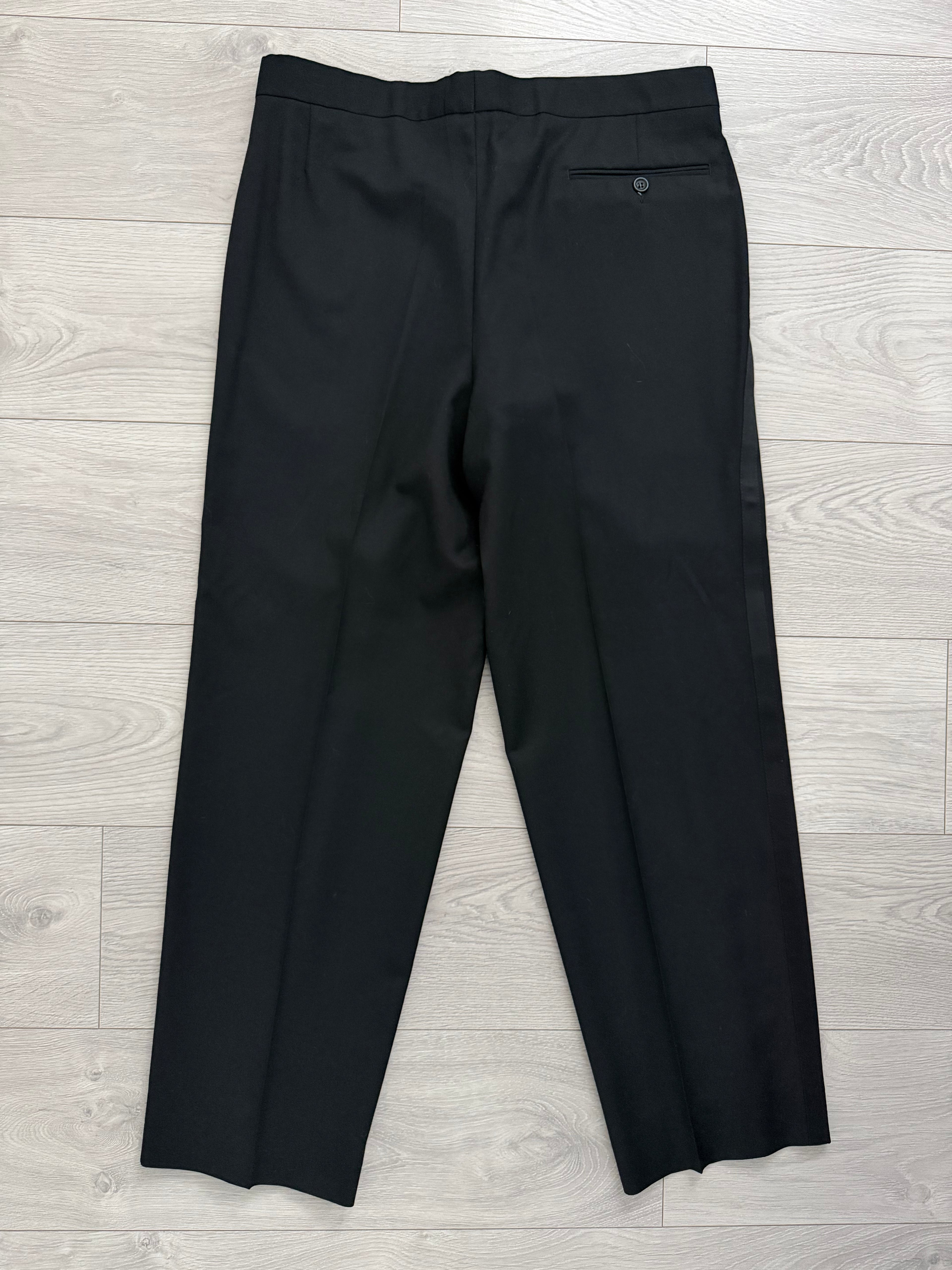 Armani Mani 1980s Tuxedo Peaked Lapel Double Breasted Jacket & Hugo Boss 1980s Pleated Tuxedo Pants - Size XXL Jacket / 38"