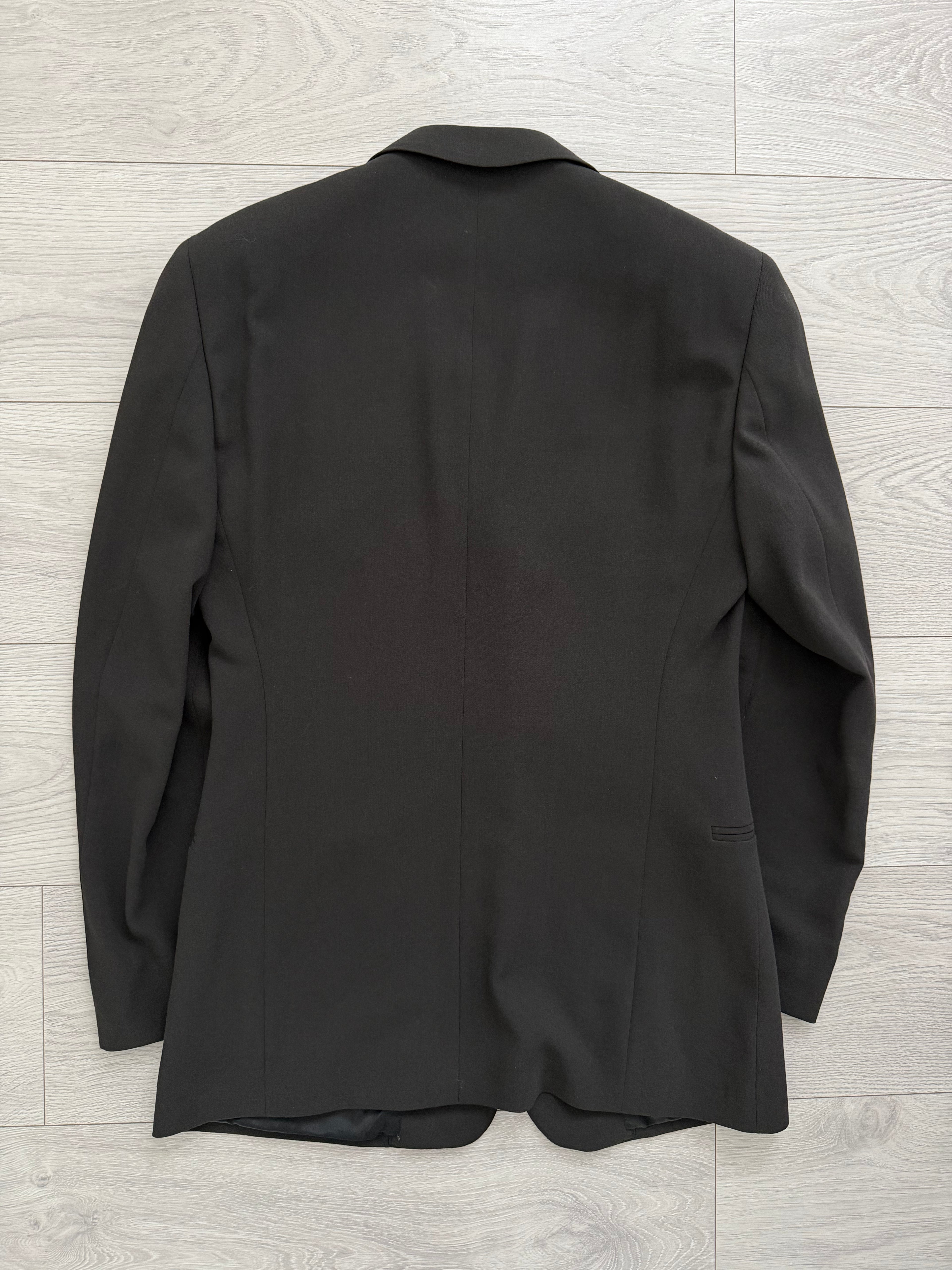 Emporio Armani 1990s 3B Draped Wool Suit Espresso Black - Size S Jacket / 30" Waist