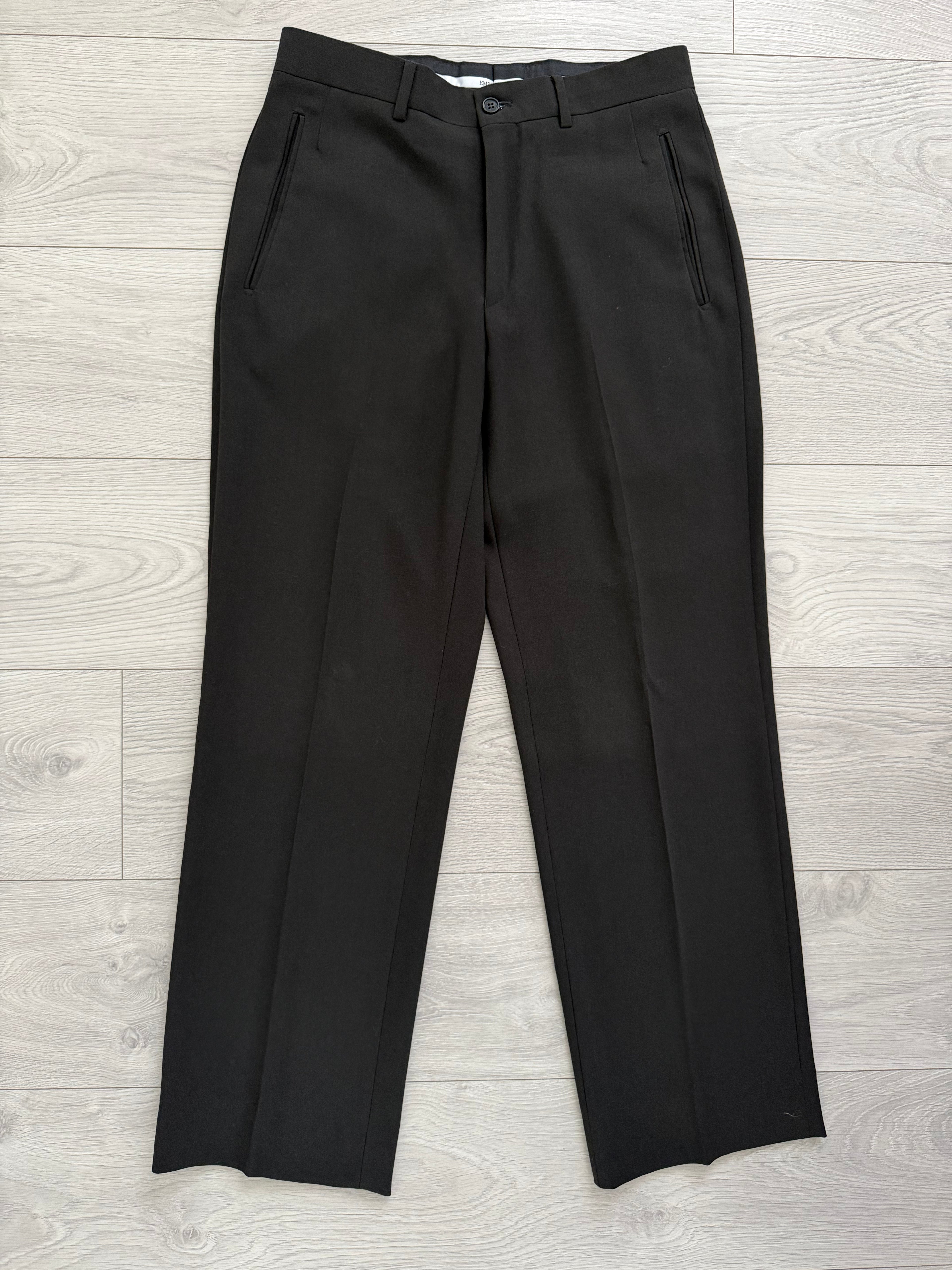 Emporio Armani 1990s 3B Draped Wool Suit Espresso Black - Size S Jacket / 30" Waist