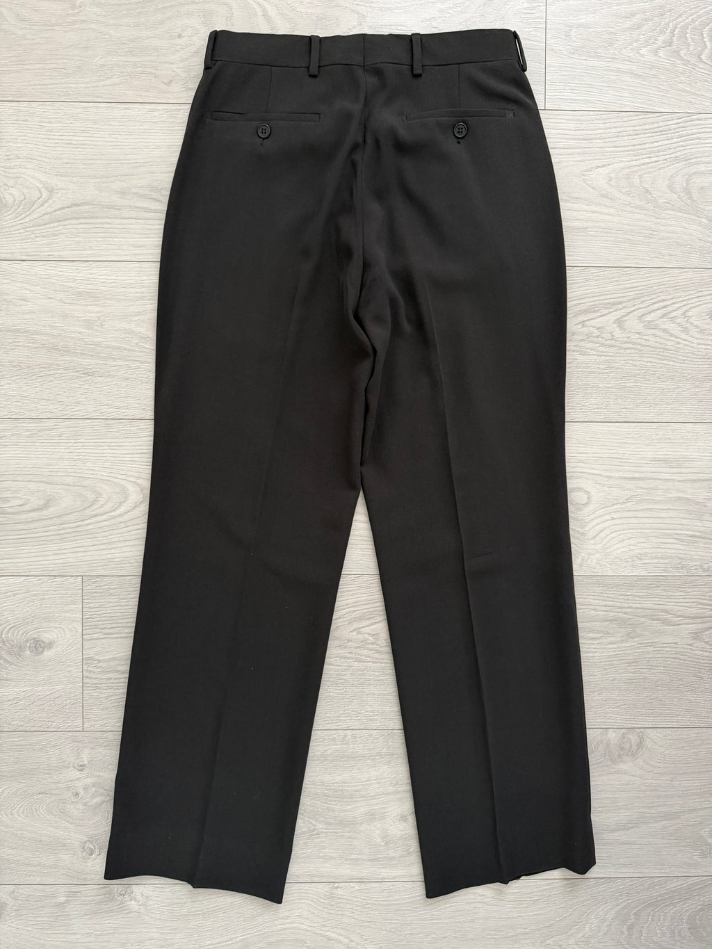 Emporio Armani 1990s 3B Draped Wool Suit Espresso Black - Size S Jacket / 30" Waist