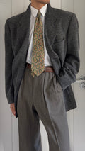 Giorgio Armani 1980s 3B Textured Wool Nylon Sport Jacket Blazer - Size XXL