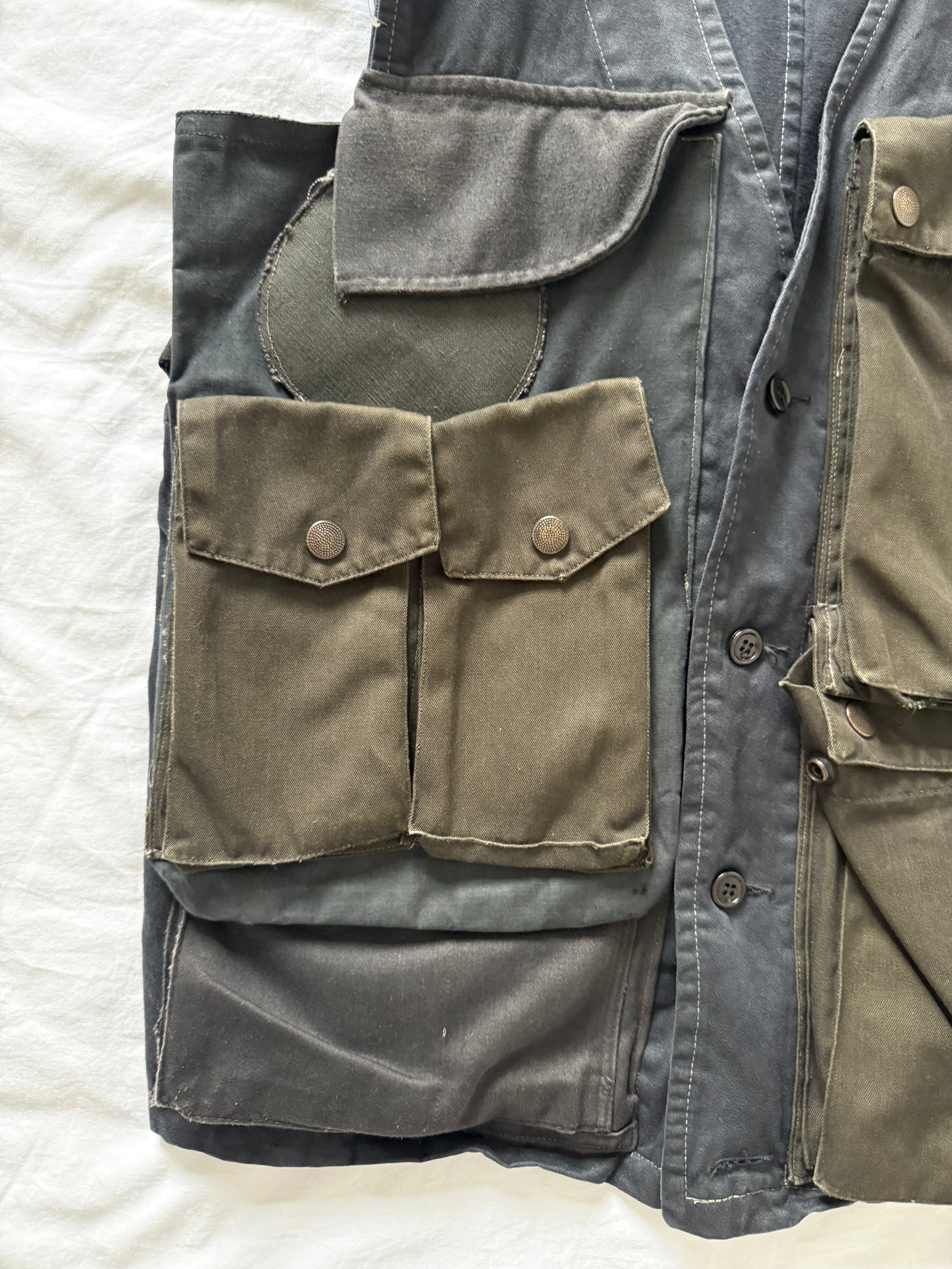 Maison Martin Margiela SS2001 Artisanal Line (0)(10) Reconstructed 3D Cargo Pocket Vest - Size M