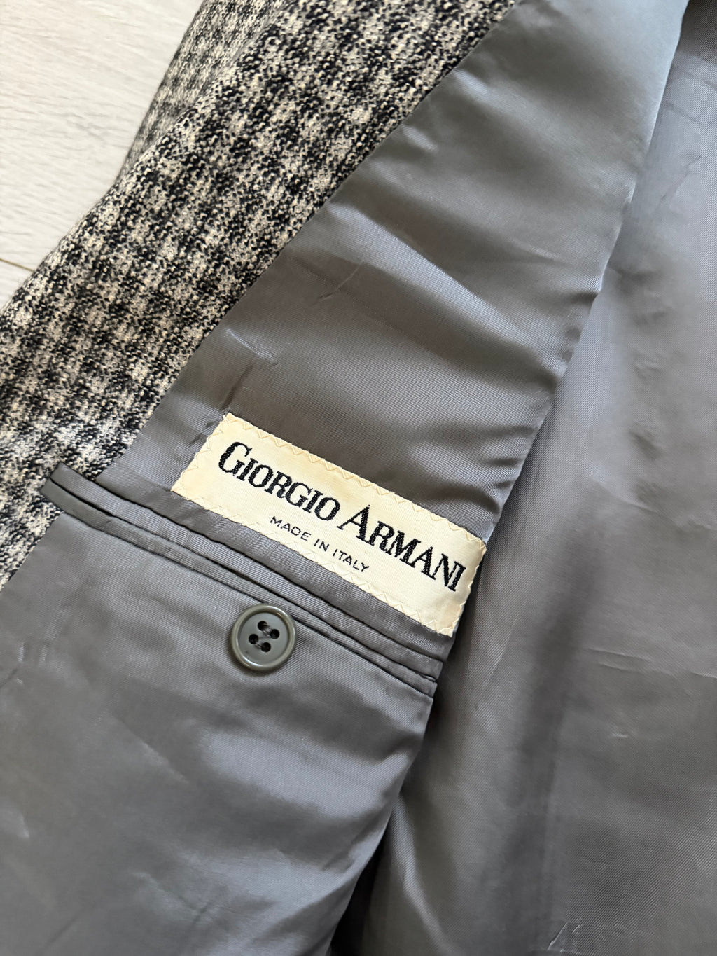 Giorgio Armani 1970s 2B Wool Sport Jacket Blazer - Size L