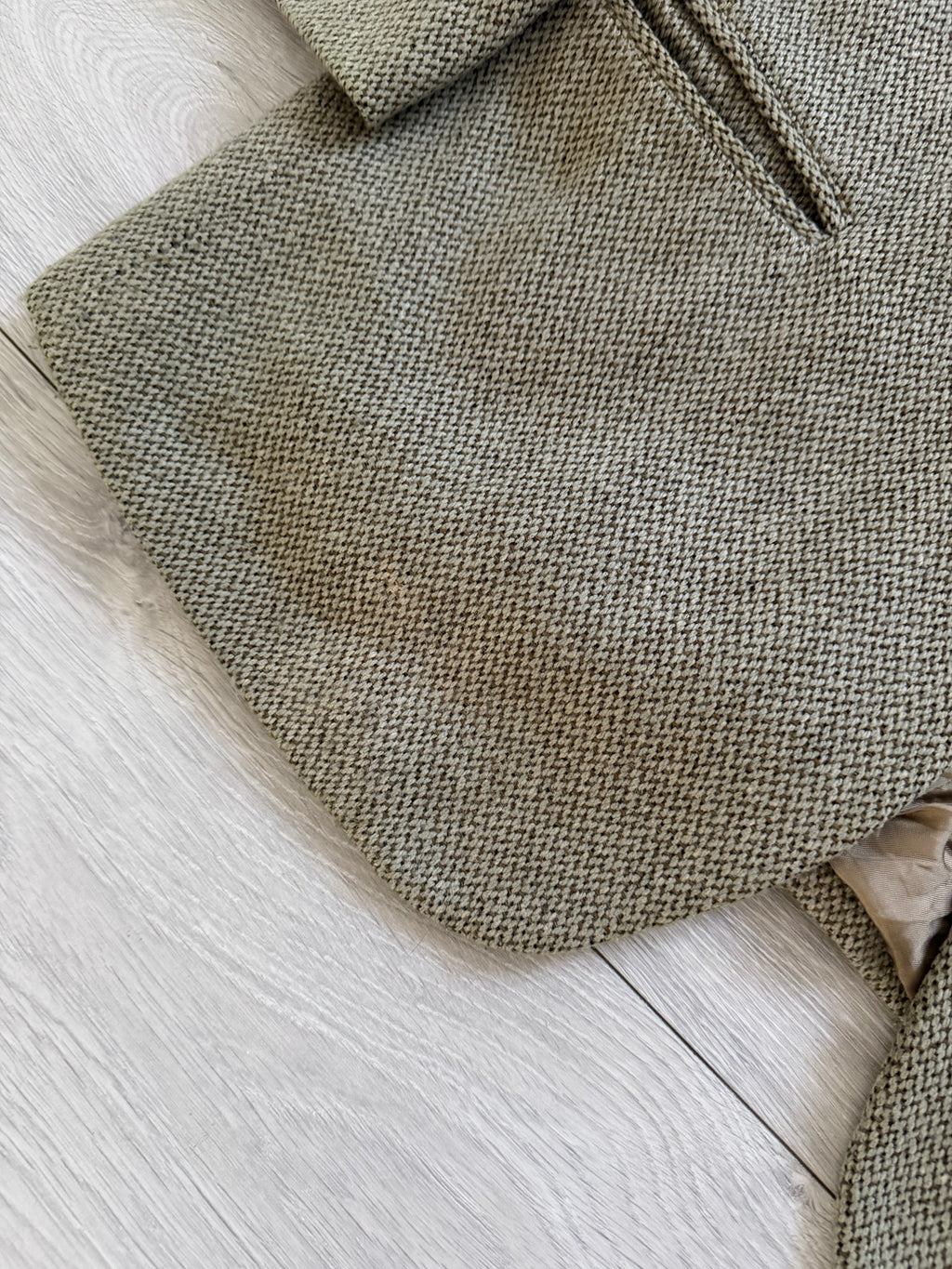 Emporio Armani 1990s 3B Wool Sport Jacket Blazer Taupe Green  - Size M