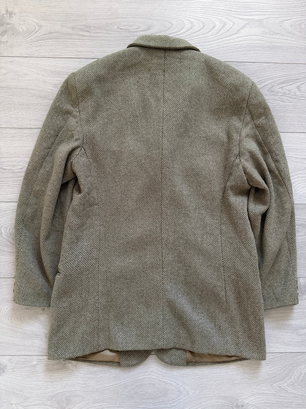 Emporio Armani 1990s 3B Wool Sport Jacket Blazer Taupe Green  - Size M
