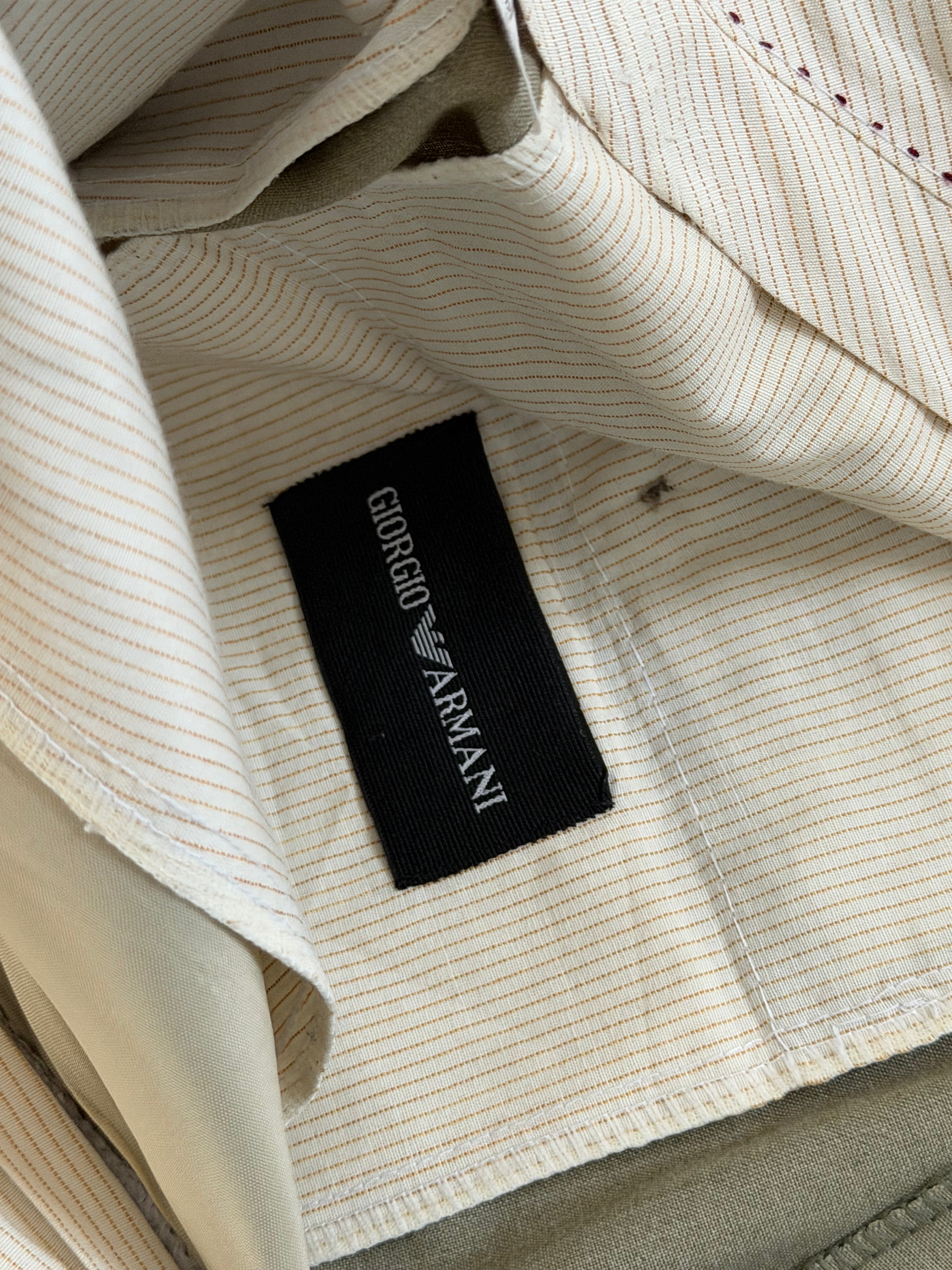 Giorgio Armani Black Label 1990s Pleated Wool Pants - Size 38" Waist