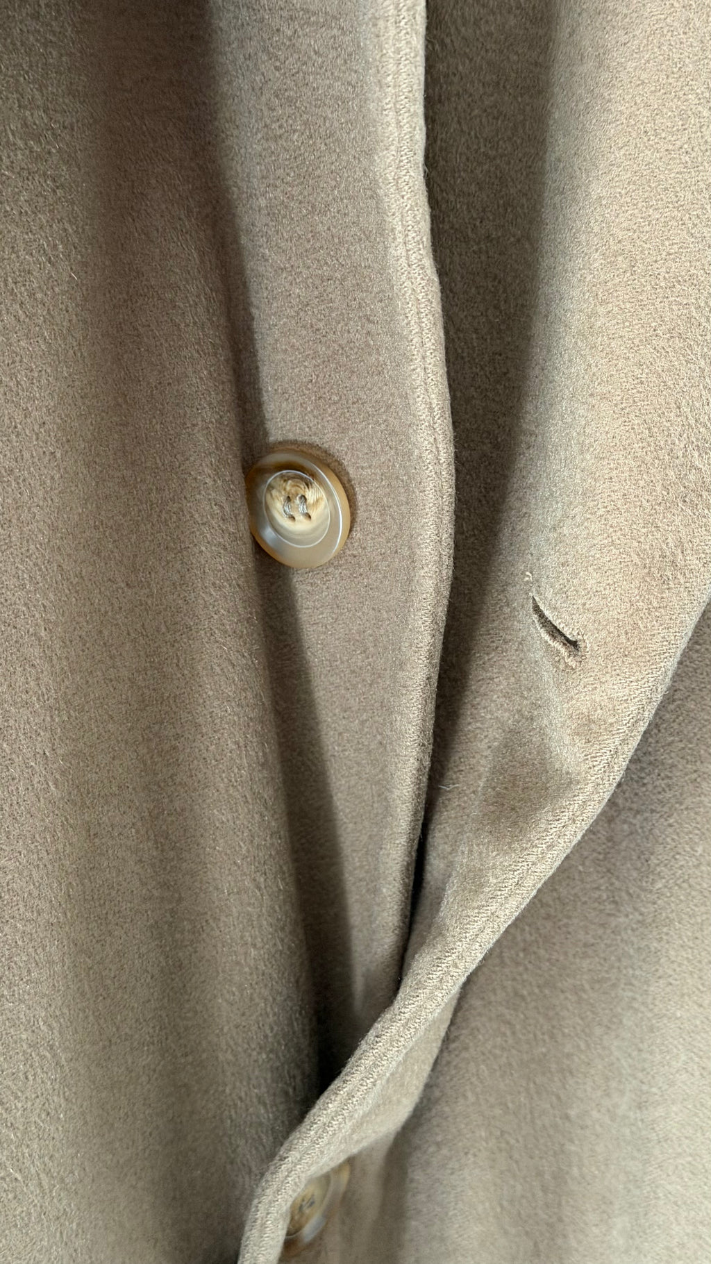 Giorgio Armani Black Label 1994 Cashmere Camel Brown Long Coat  - Size XL