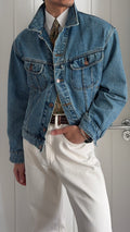 Valentino 1980s Denim Trucker Jacket - Size L
