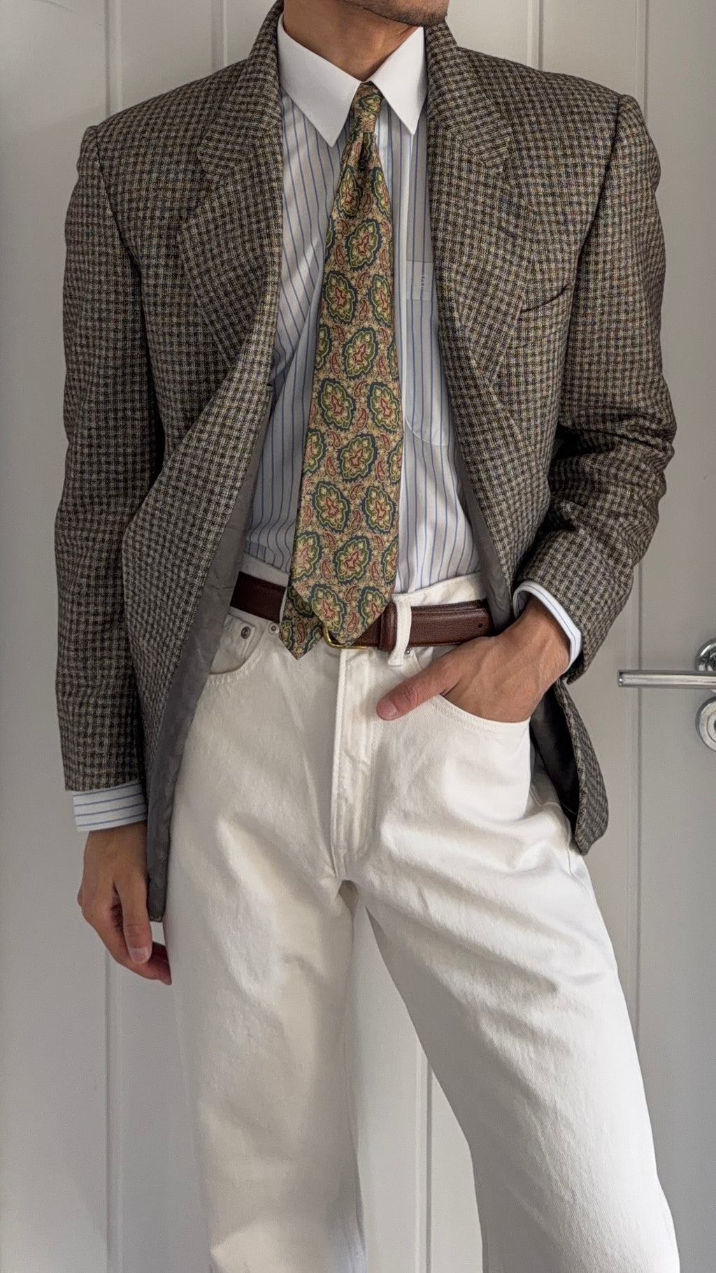 Giorgio Armani 1970s 2B Wool Sport Jacket Blazer - Size L
