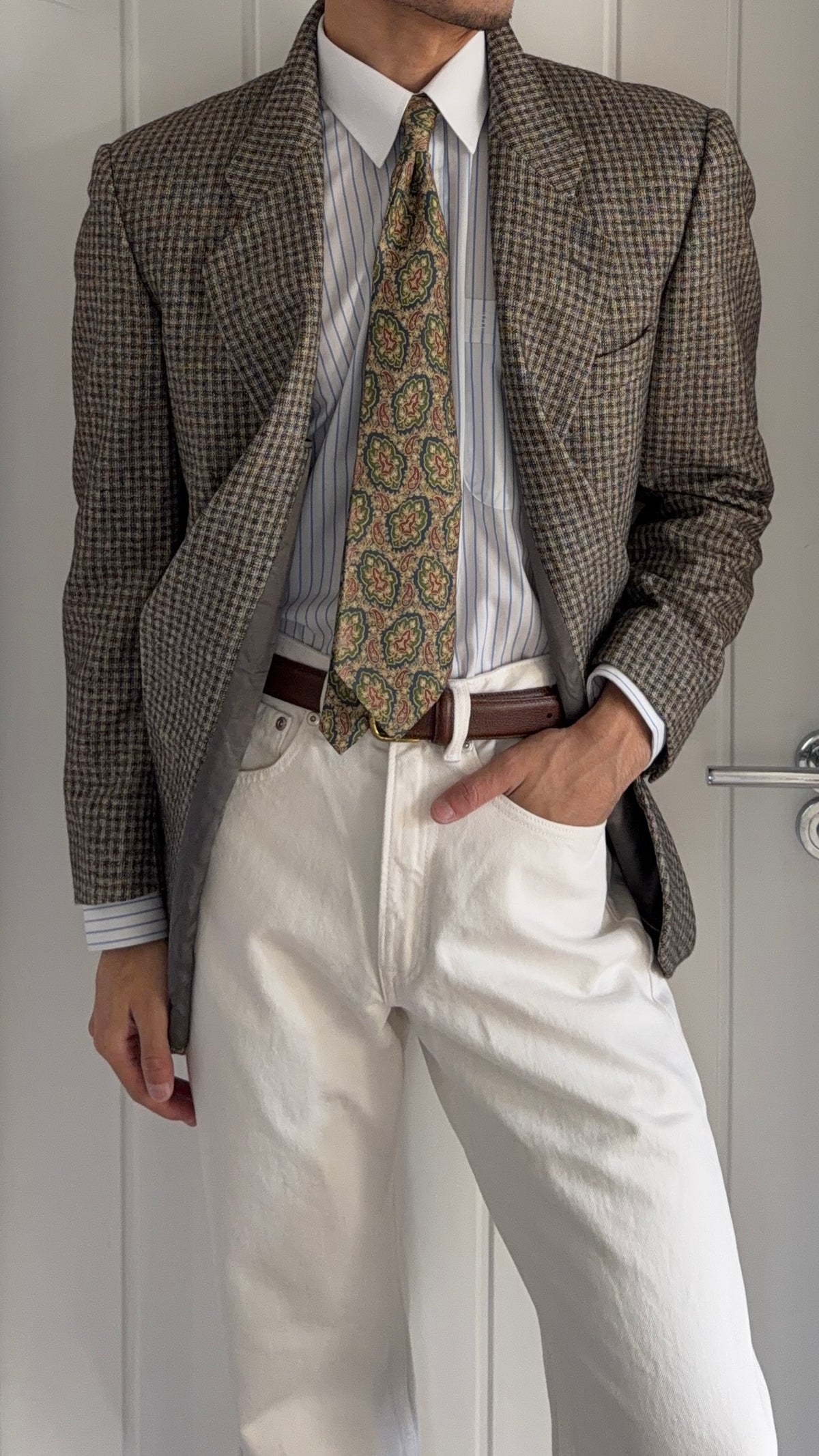 Giorgio Armani 1970s 2B Wool Sport Jacket Blazer - Size L