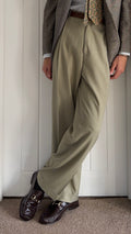 Giorgio Armani Black Label 1990s Pleated Wool Pants - Size 38" Waist