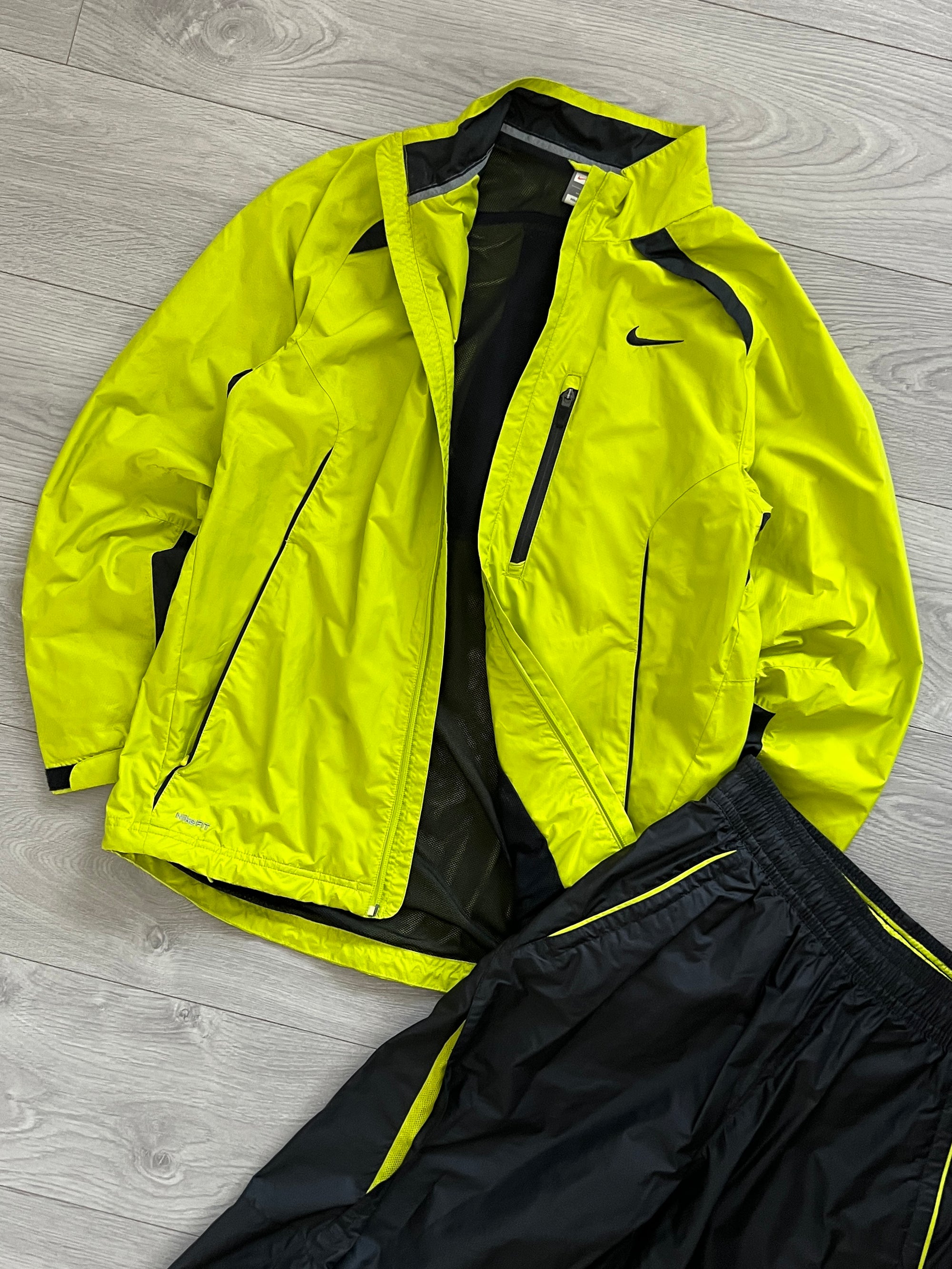 Nike Storm Fit 00s Waterproof Technical Vent Jacket & Pants Set - Size L