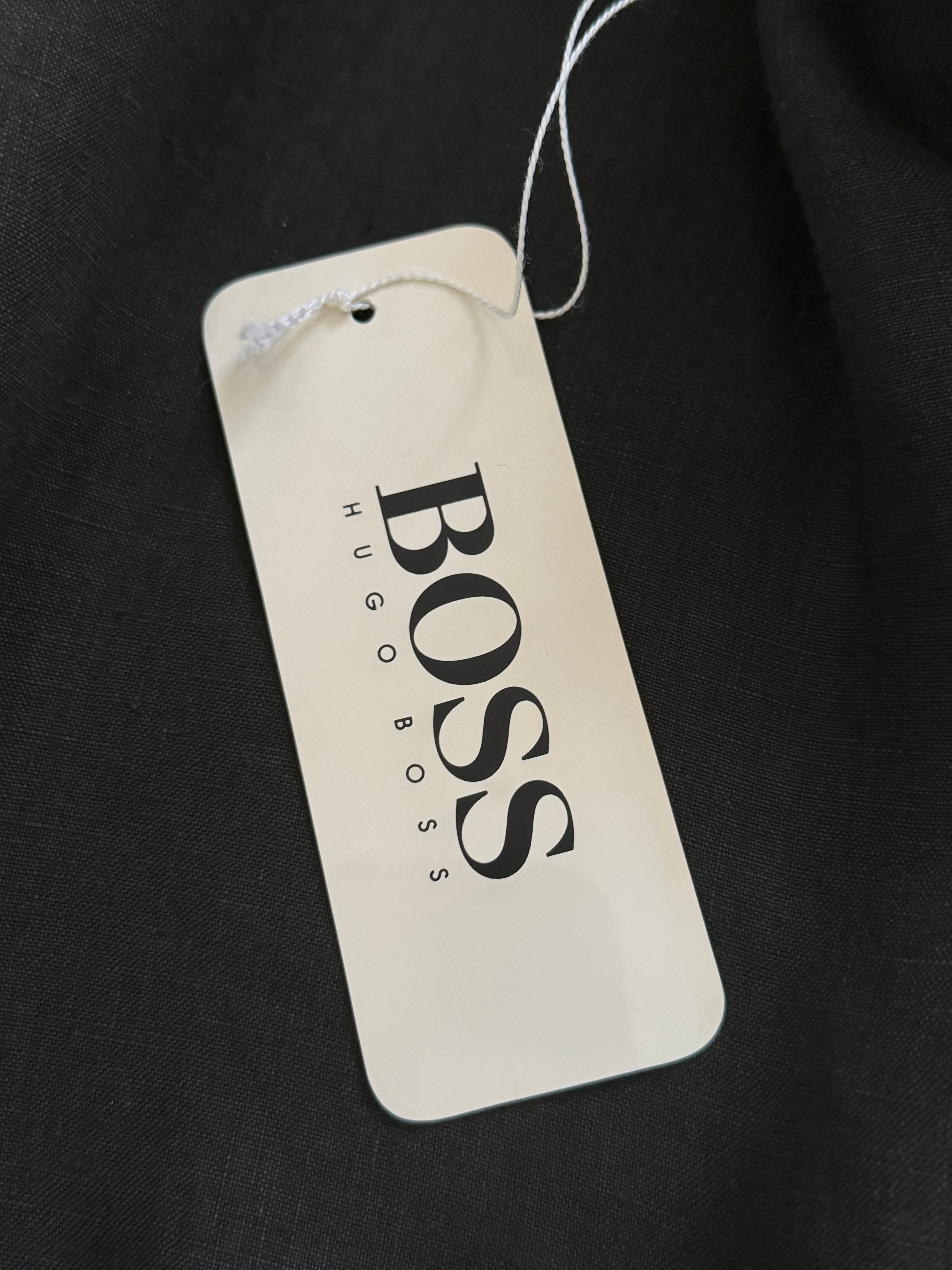 Hugo Boss 1980s 'Daktari' Linen Safari Field Jacket - Size XL