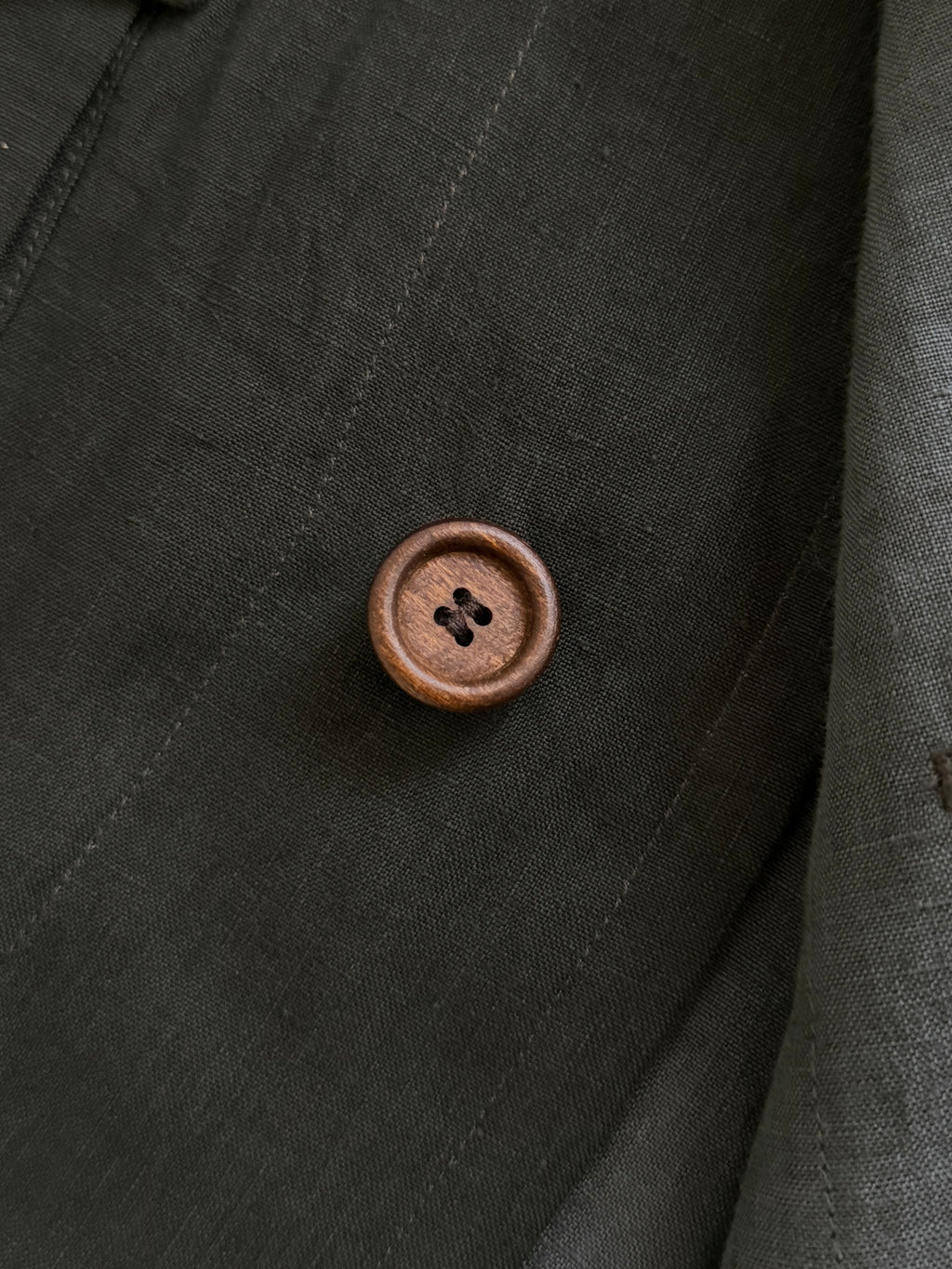Hugo Boss 1980s 'Daktari' Linen Safari Field Jacket - Size XL