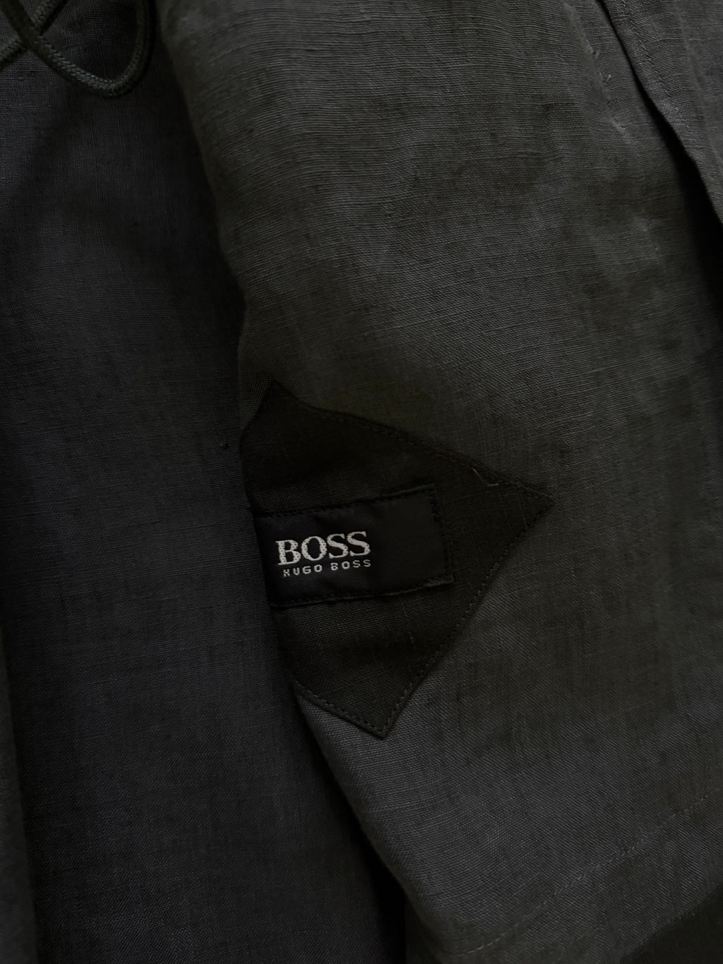 Hugo Boss 1980s 'Daktari' Linen Safari Field Jacket - Size XL