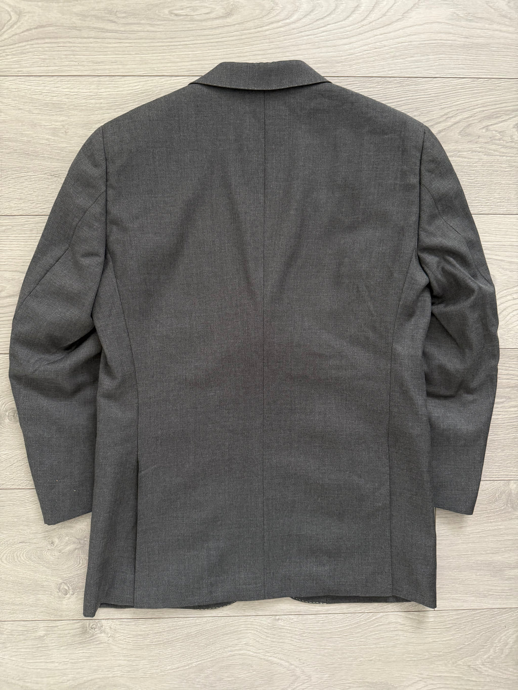 Yves Saint Laurent 1990s 2B Wool Grey Suit - Size S Jacket / 32" Waist
