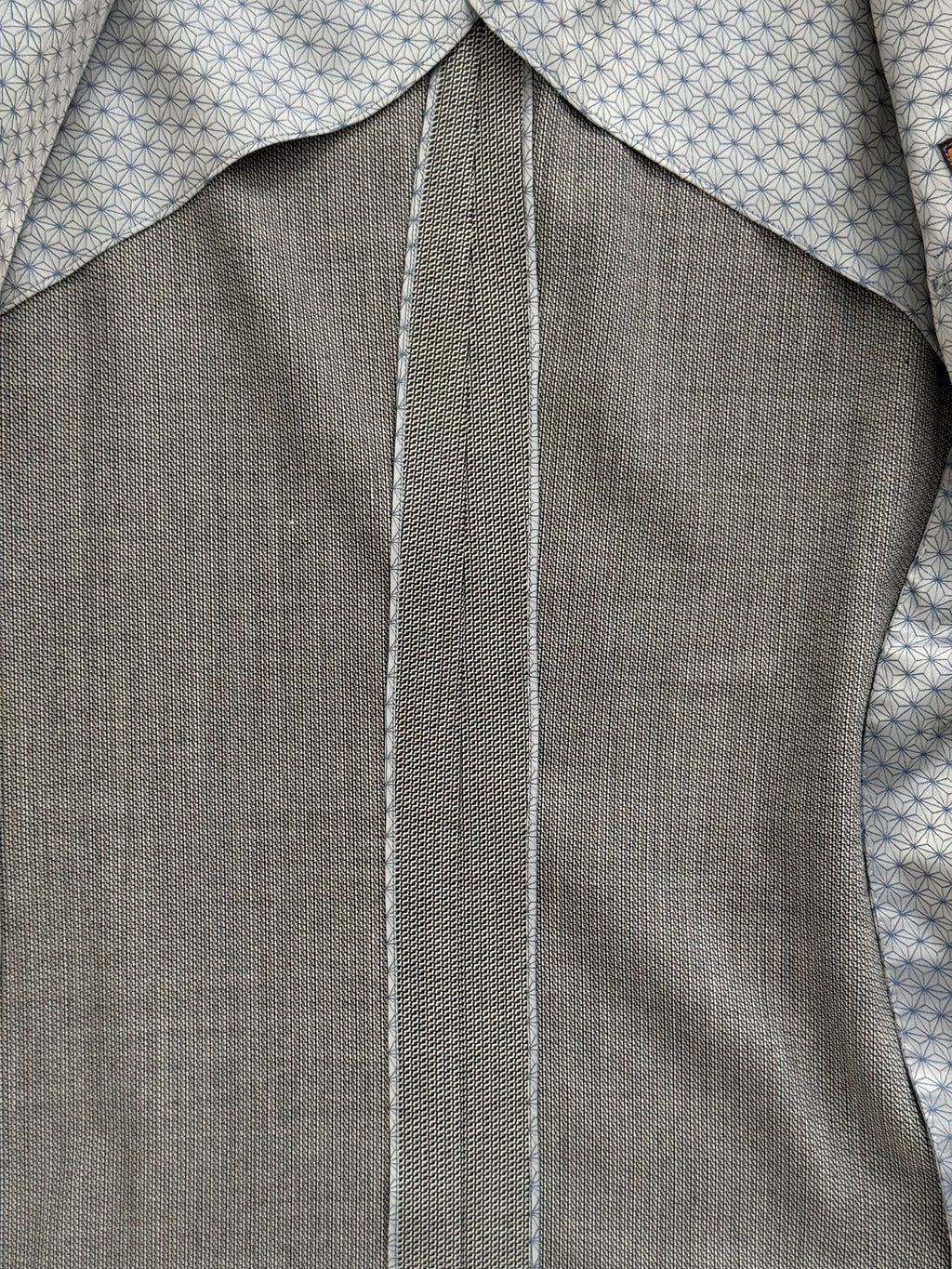 Yves Saint Laurent 1990s 2B Textured Wool Grey Suit - Size L Jacket / 34" Waist