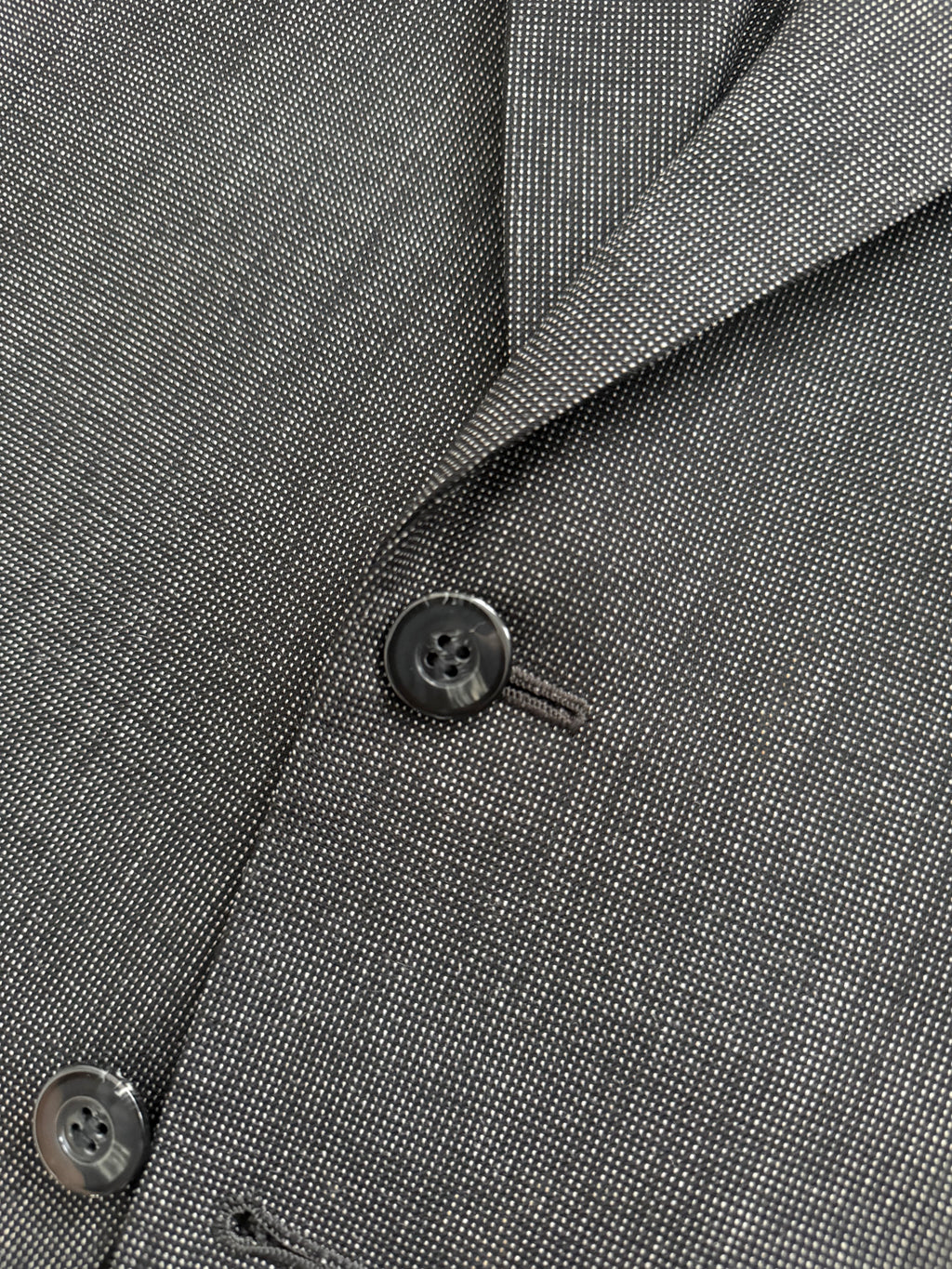 Yves Saint Laurent 1990s 2B Wool Grey Suit - Size M Jacket / 34" Waist