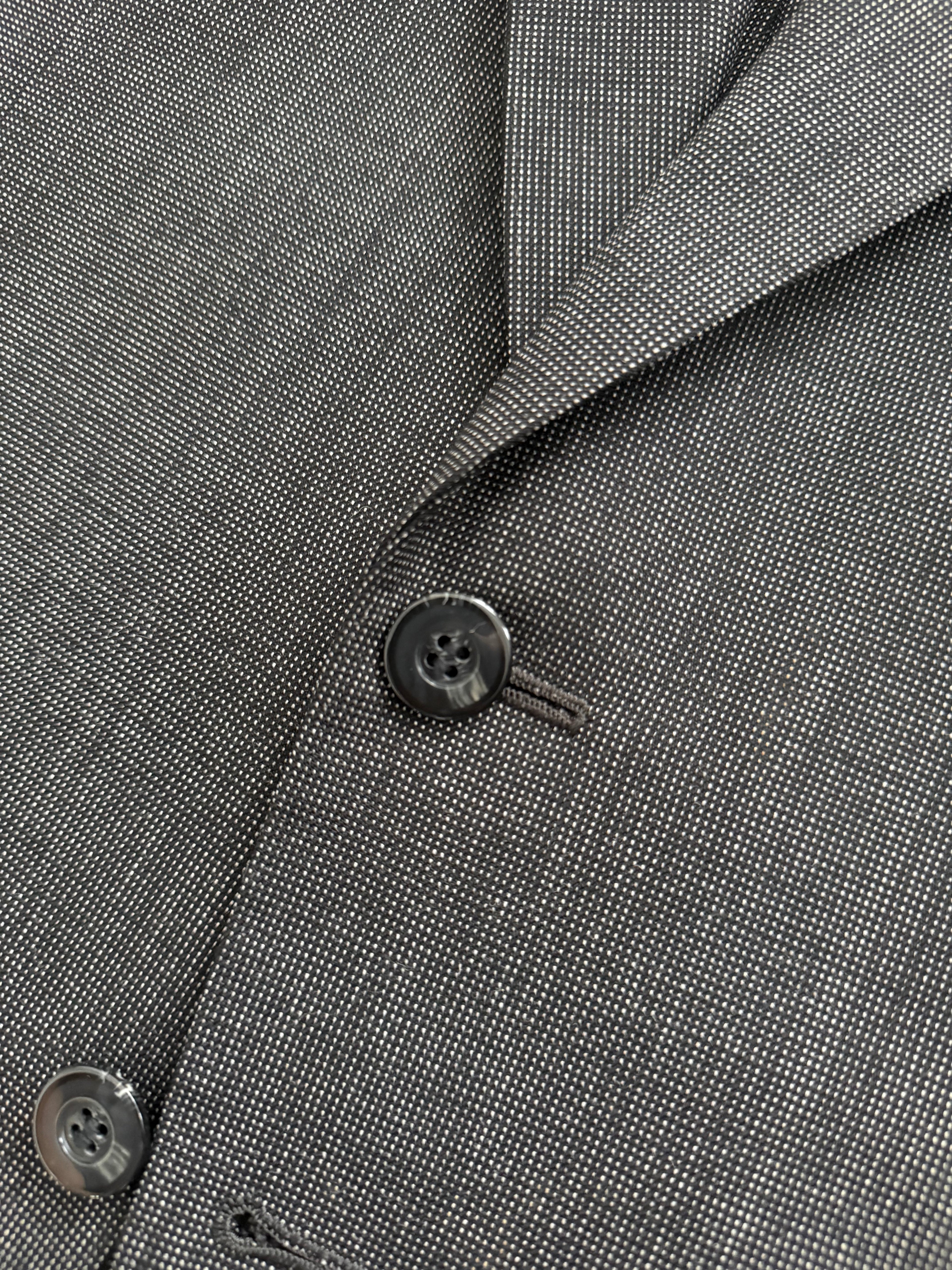 Yves Saint Laurent 1990s 2B Wool Grey Suit - Size M Jacket / 34" Waist