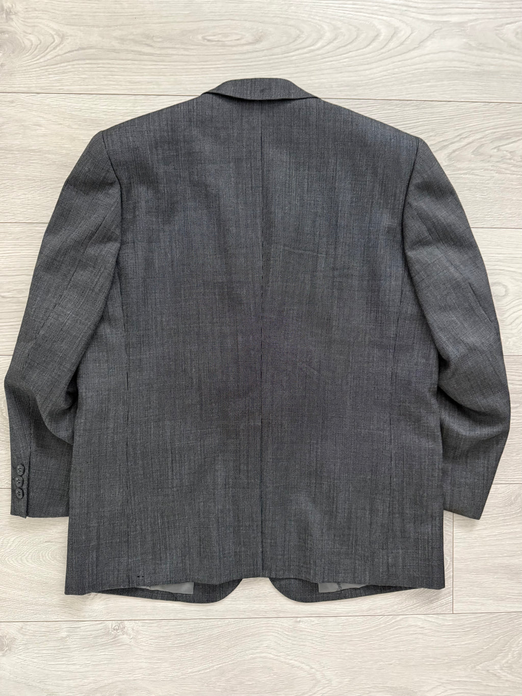 Yves Saint Laurent 1990s 2B Wool Grey Suit - Size M Jacket / 34" Waist