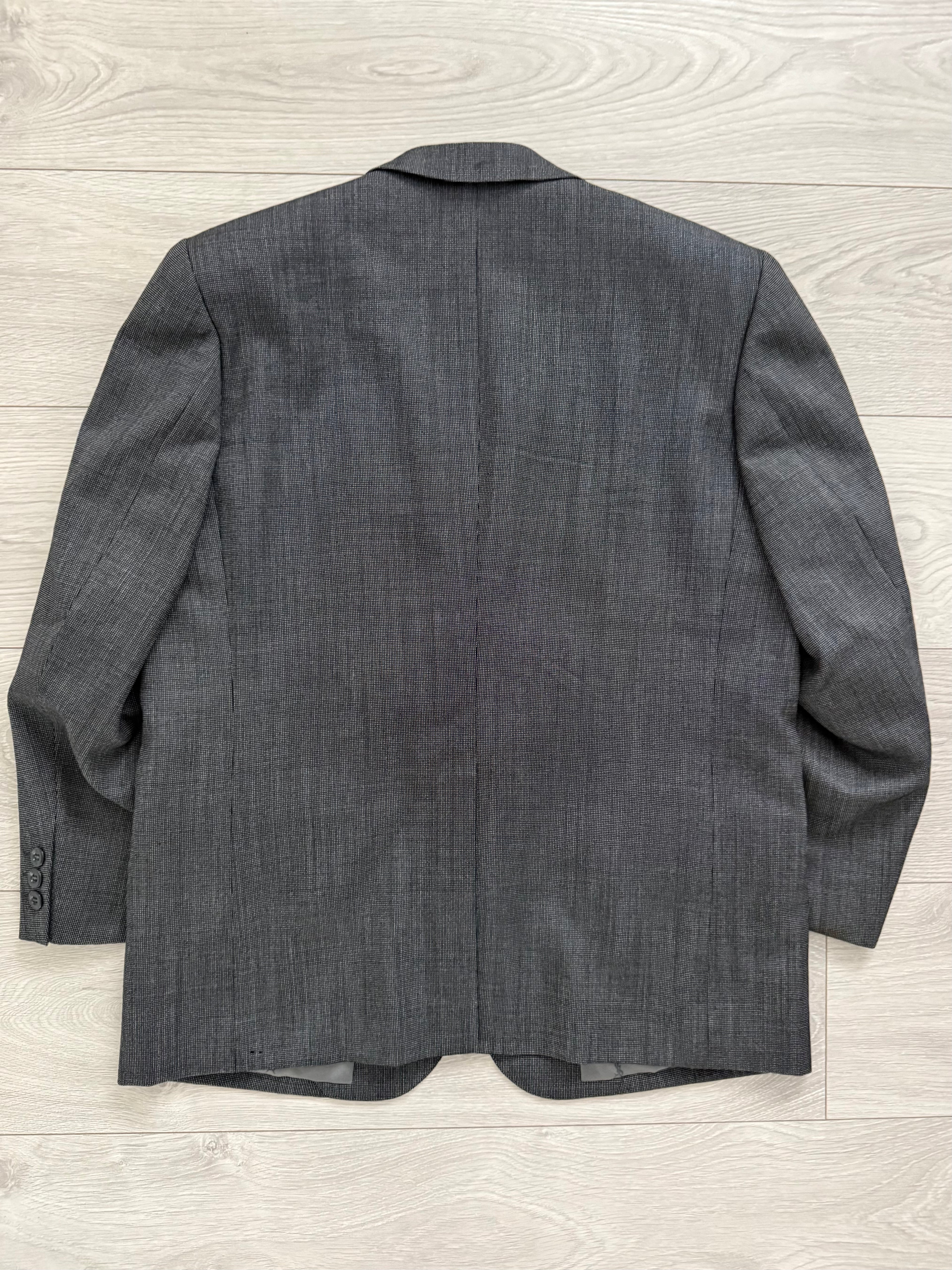Yves Saint Laurent 1990s 2B Wool Grey Suit - Size M Jacket / 34" Waist