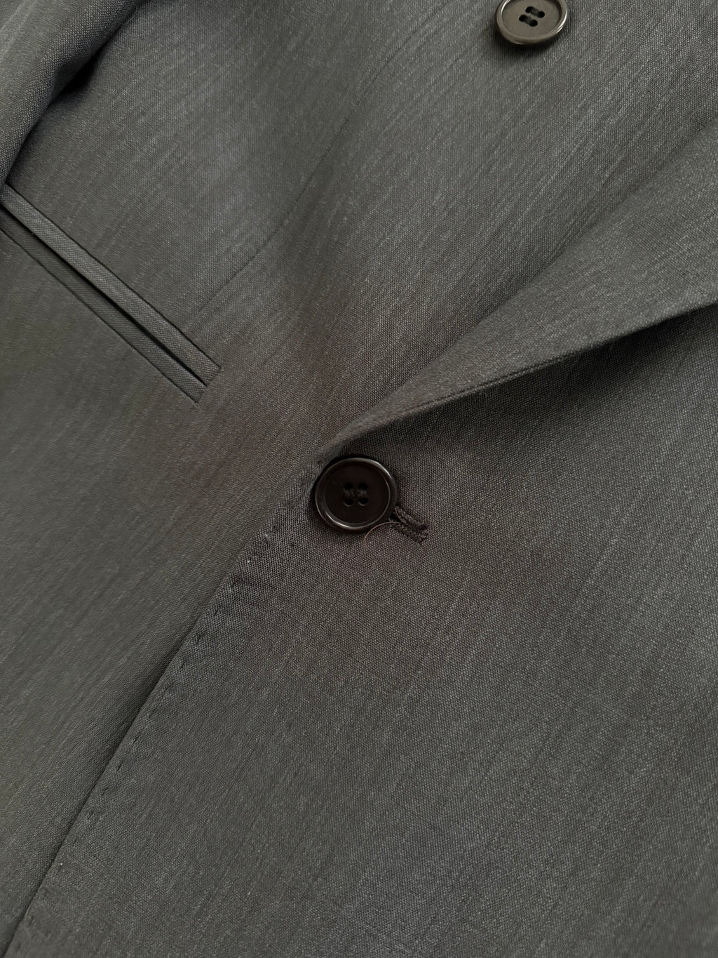 Yves Saint Laurent 1980s Peaked Lapel Double Breasted Lightweight Suit - Size S Jacket / 30" Waist