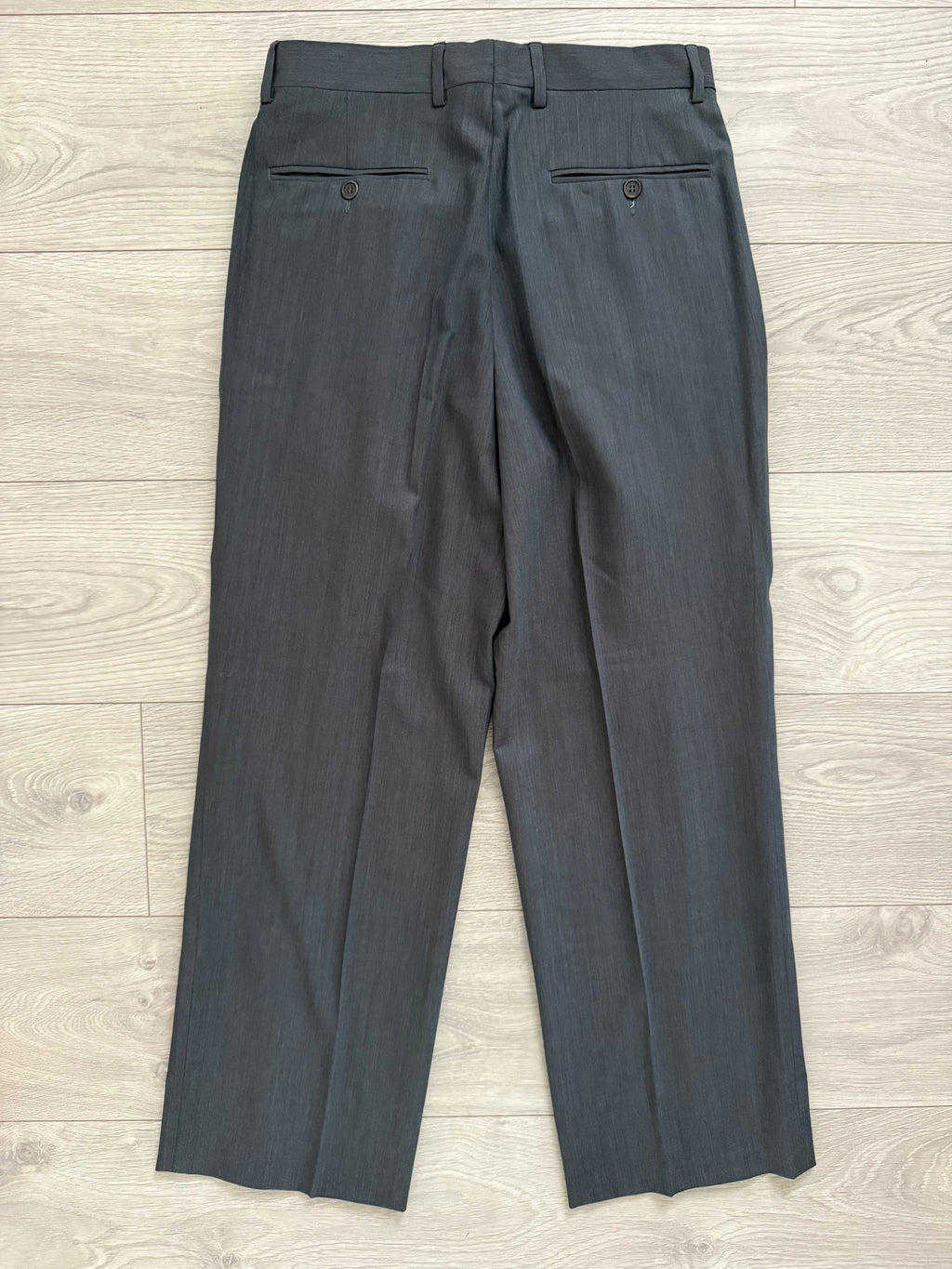 Yves Saint Laurent 1980s Peaked Lapel Double Breasted Lightweight Suit - Size S Jacket / 30" Waist