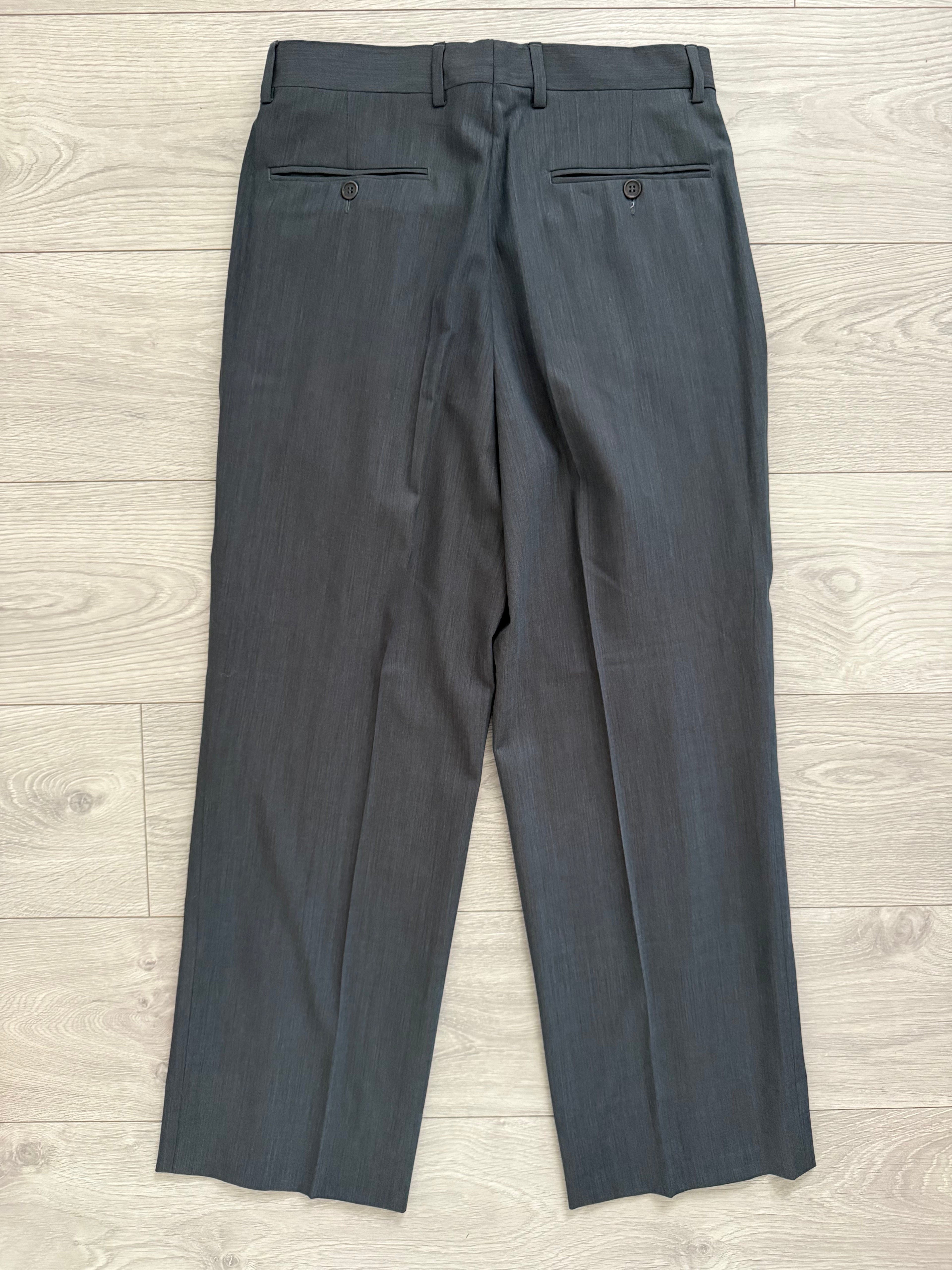 Yves Saint Laurent 1980s Peaked Lapel Double Breasted Lightweight Suit - Size S Jacket / 30" Waist