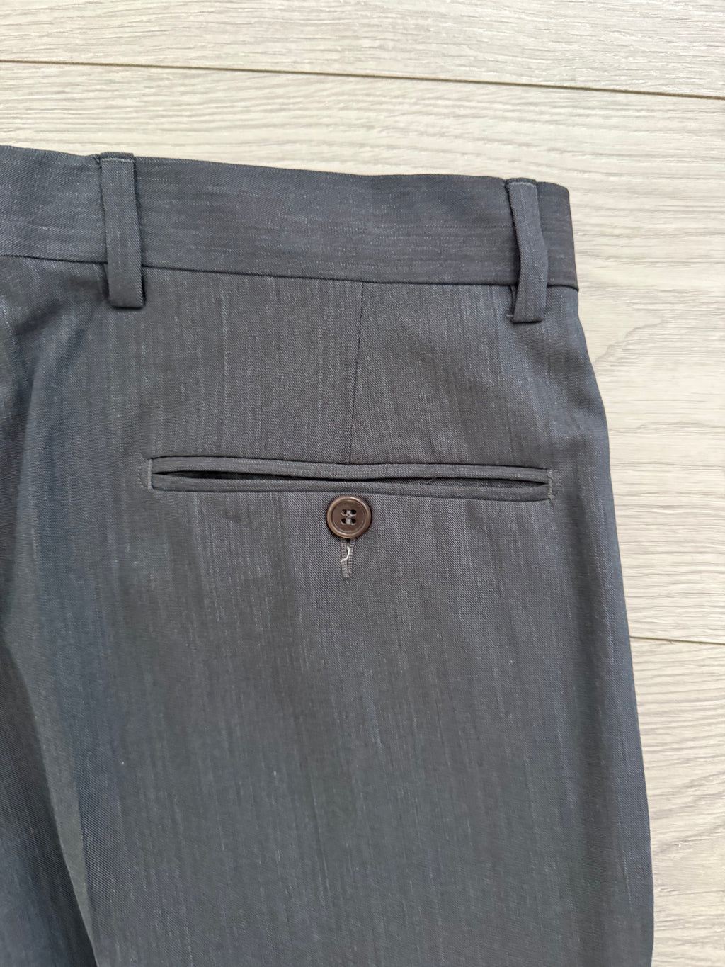 Yves Saint Laurent 1980s Peaked Lapel Double Breasted Lightweight Suit - Size S Jacket / 30" Waist