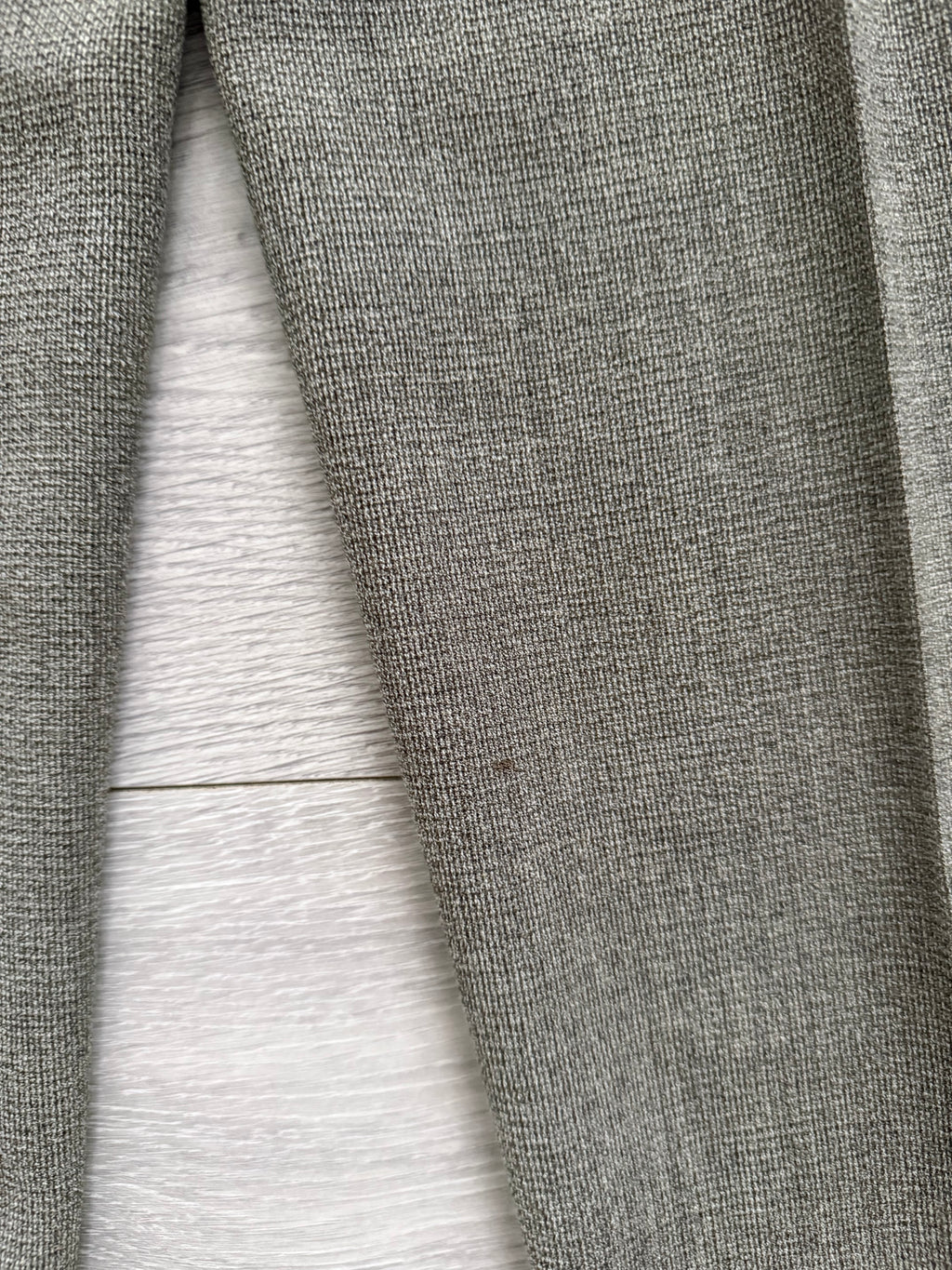 Hugo Boss 1980s Peaked Lapel Double Breasted Cerruti Fabric Wool Suit Taupe Beige - Size S Jacket / 30" Waist