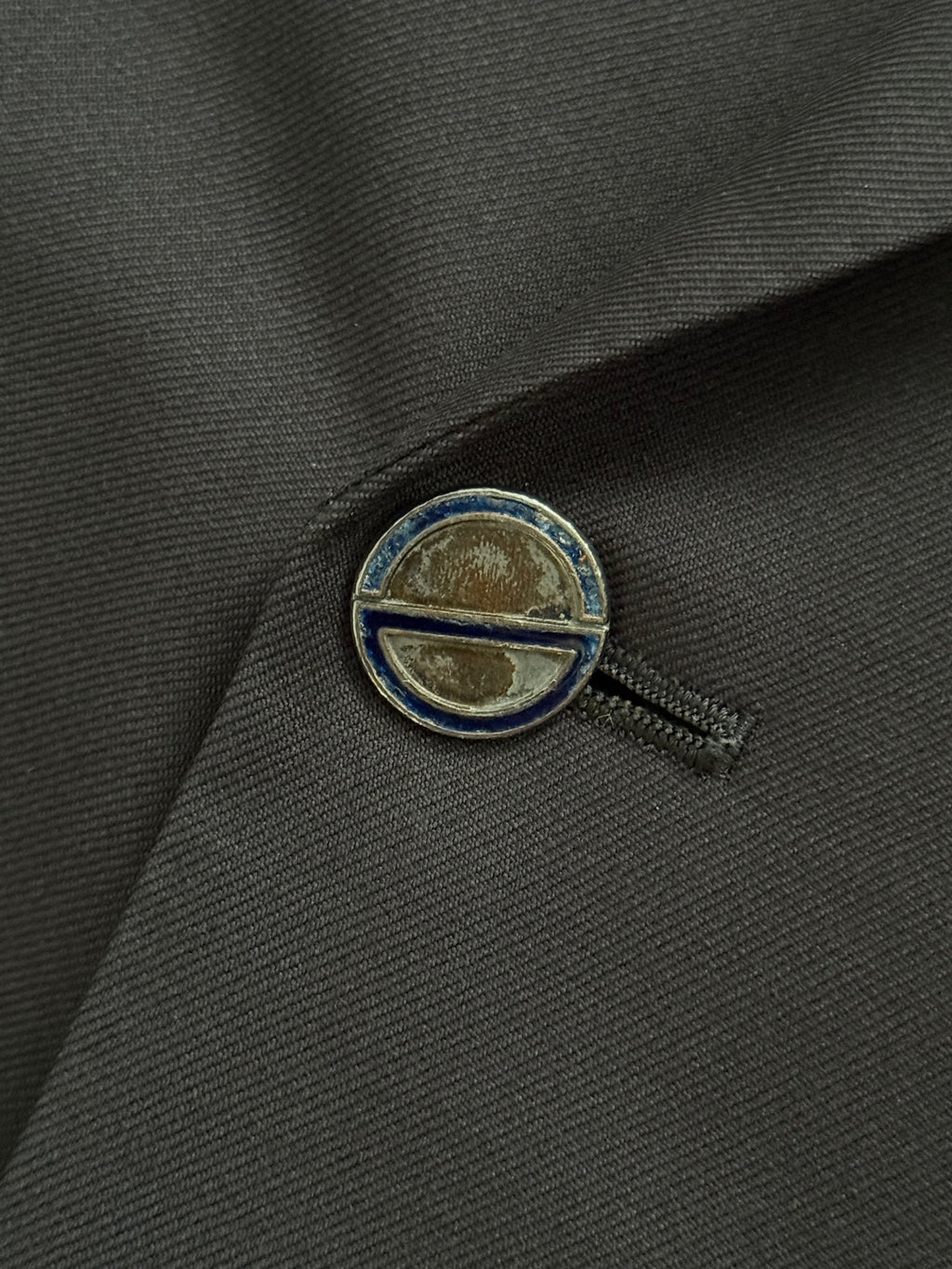Christian Dior 1980s Peaked Lapel Double Breasted Metal Button Wool Suit Navy- Size S Jacket / 29" Waist