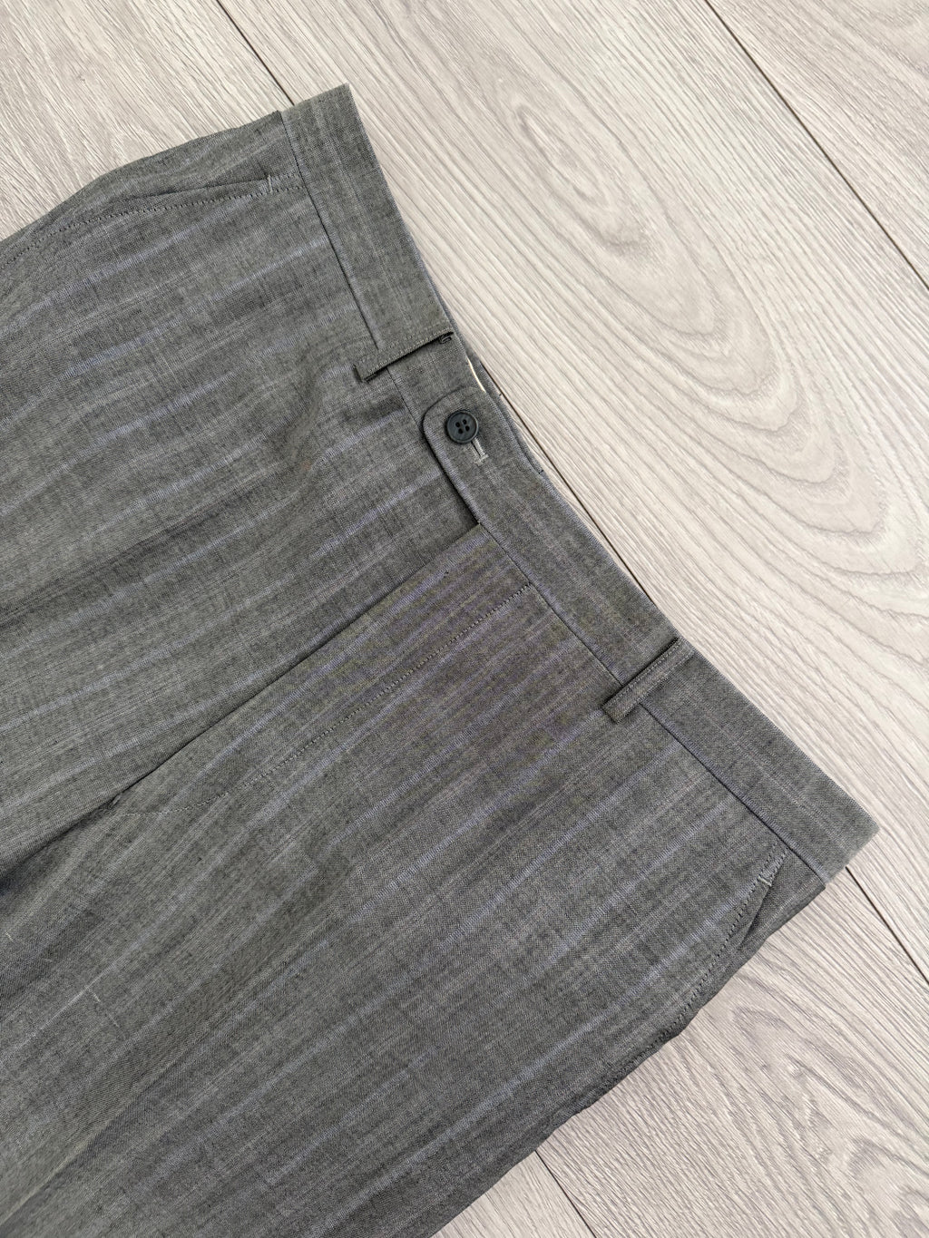 Christian Dior 1980s Peaked Lapel Double Breasted Wool Suit Grey - Size L Jacket / 34" Waist