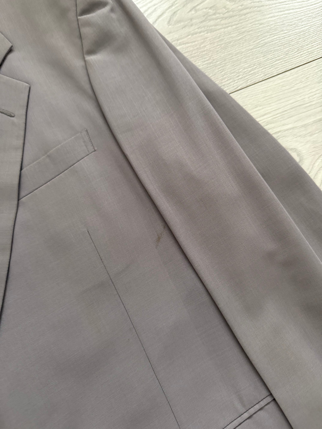Christian Dior 1980s 2B Pleated Wool Suit - Size L Jacket / 32" Waist
