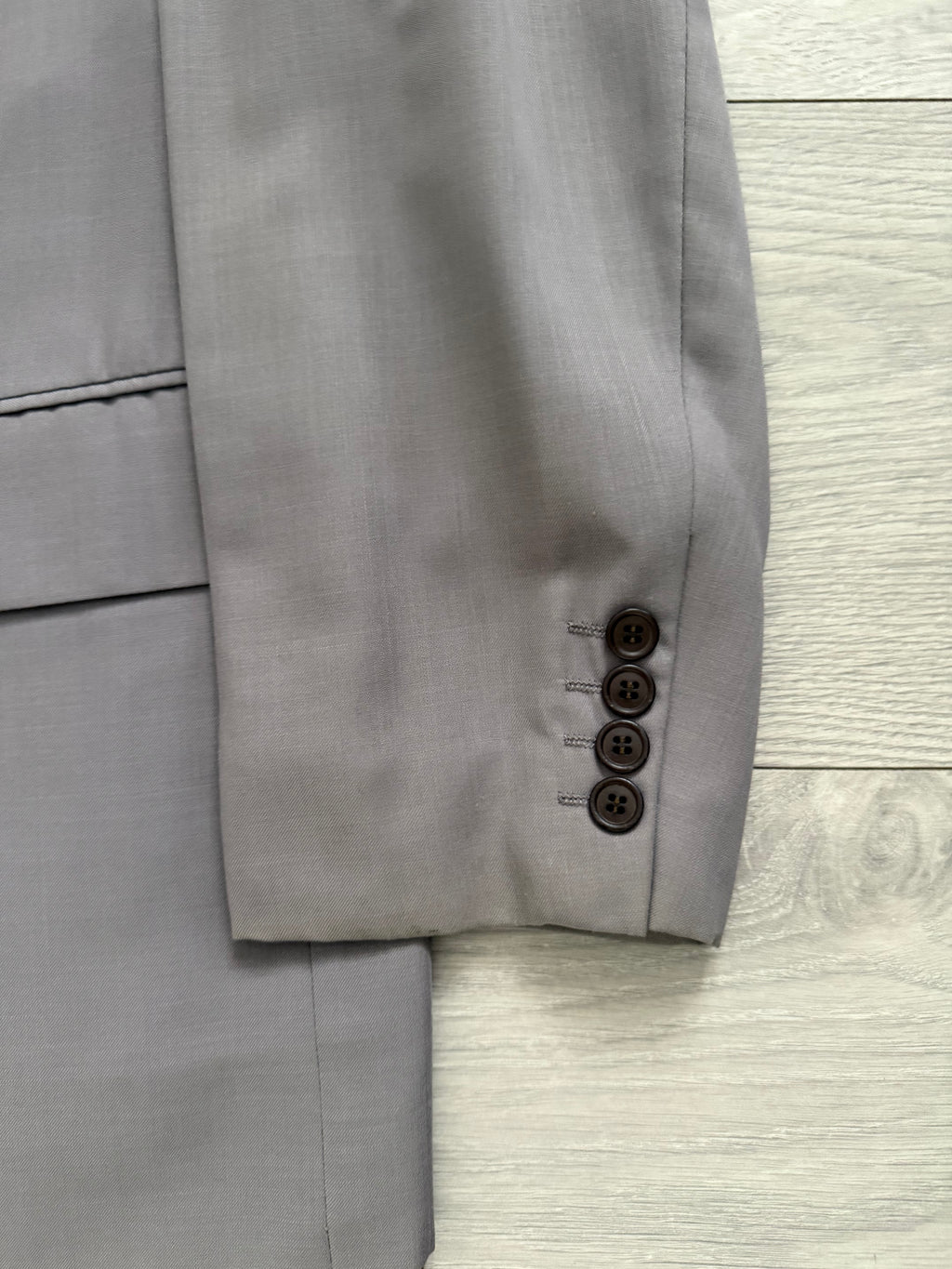 Christian Dior 1980s 2B Pleated Wool Suit - Size L Jacket / 32" Waist
