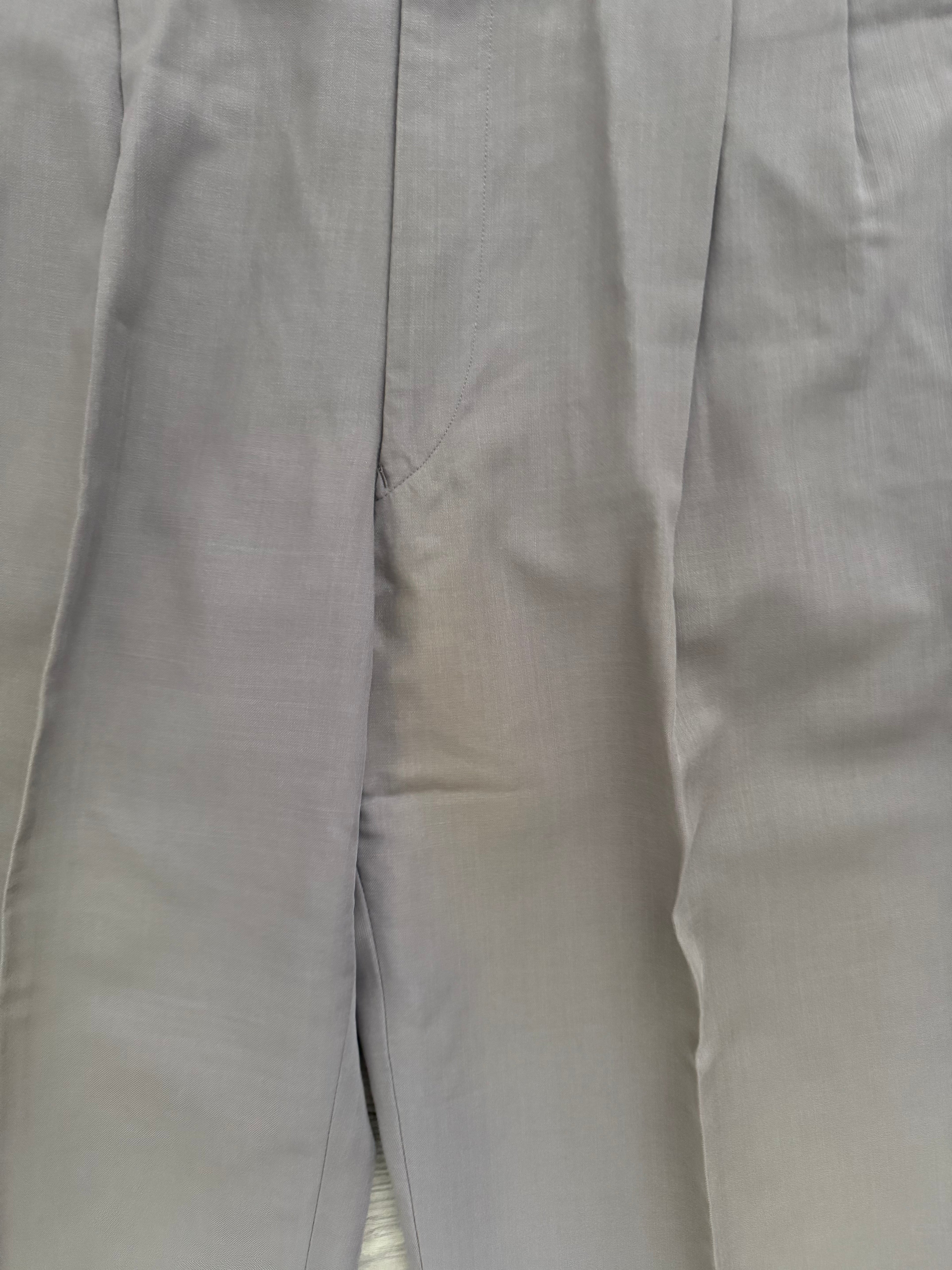 Christian Dior 1980s 2B Pleated Wool Suit - Size L Jacket / 32" Waist