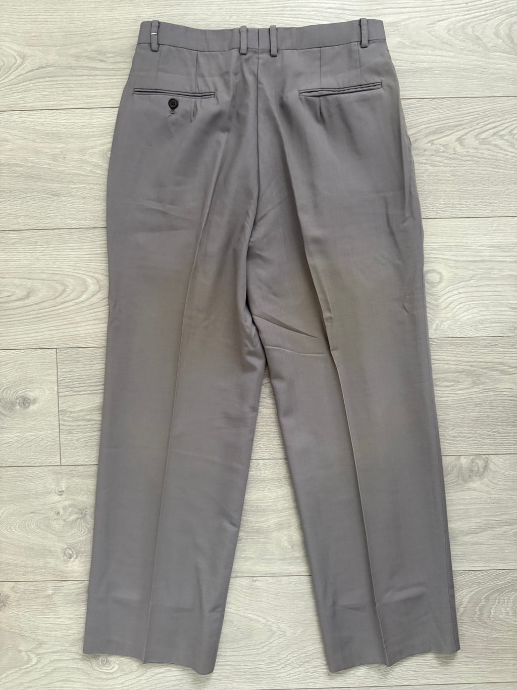 Christian Dior 1980s 2B Pleated Wool Suit - Size L Jacket / 32" Waist
