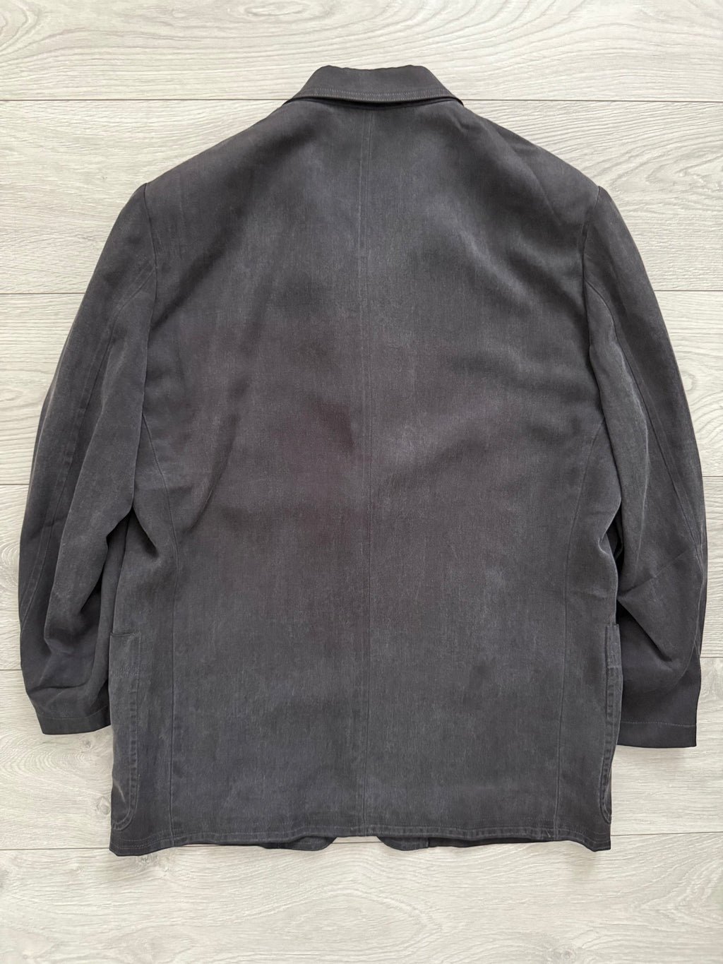 Christian Dior 1980s 2B Crest Logo Pleated Cotton Suit - Size L Jacket / 38" Waist
